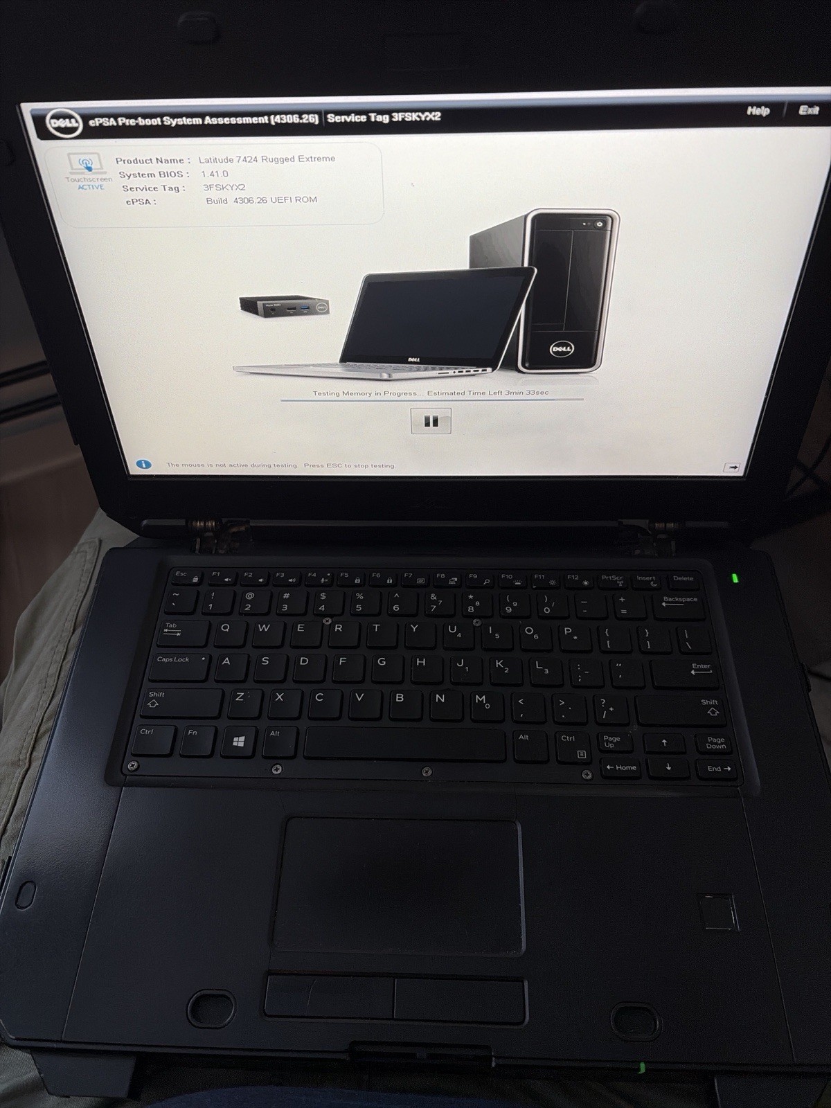 Dell Latitude 7424 Rugged Extreme i3-7130U 16GB 256GB NVMe Read