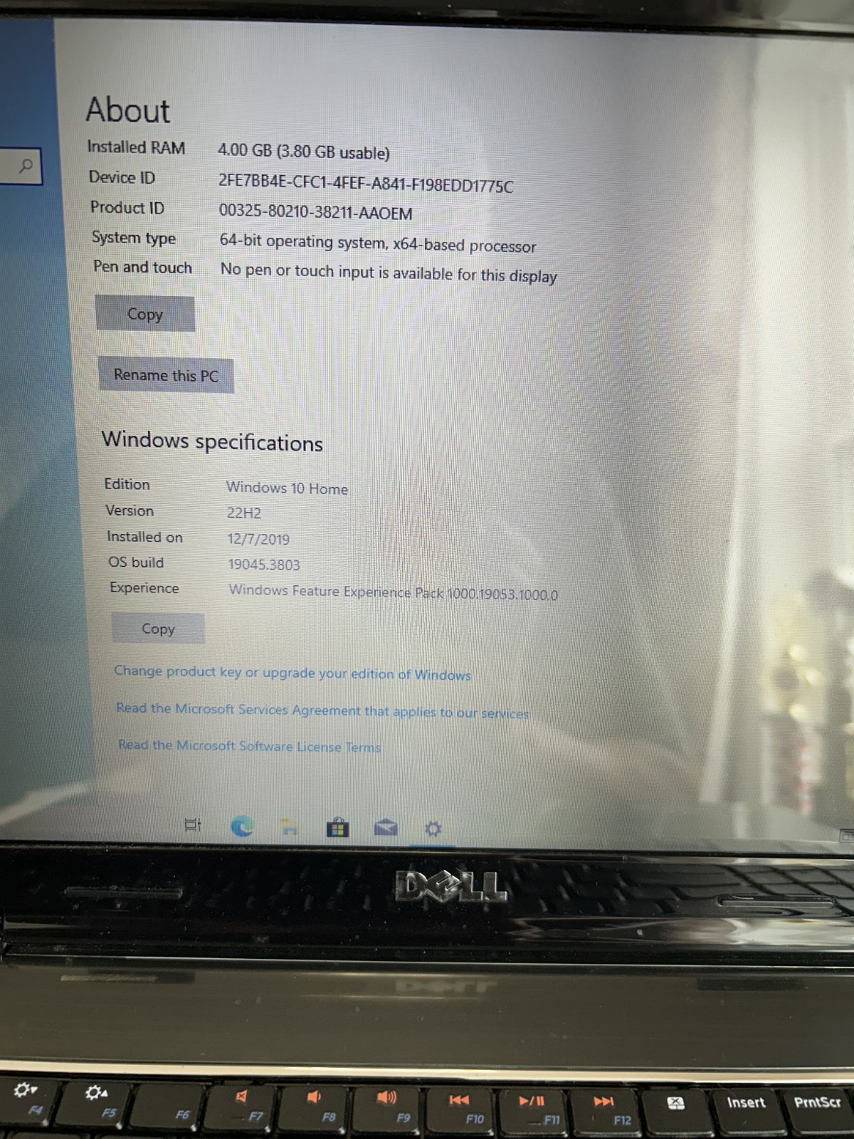 Dell Inspiron N5010 15″ Laptop Intel Core i3 2.53GHz 4GB RAM 220GB HDD Win10