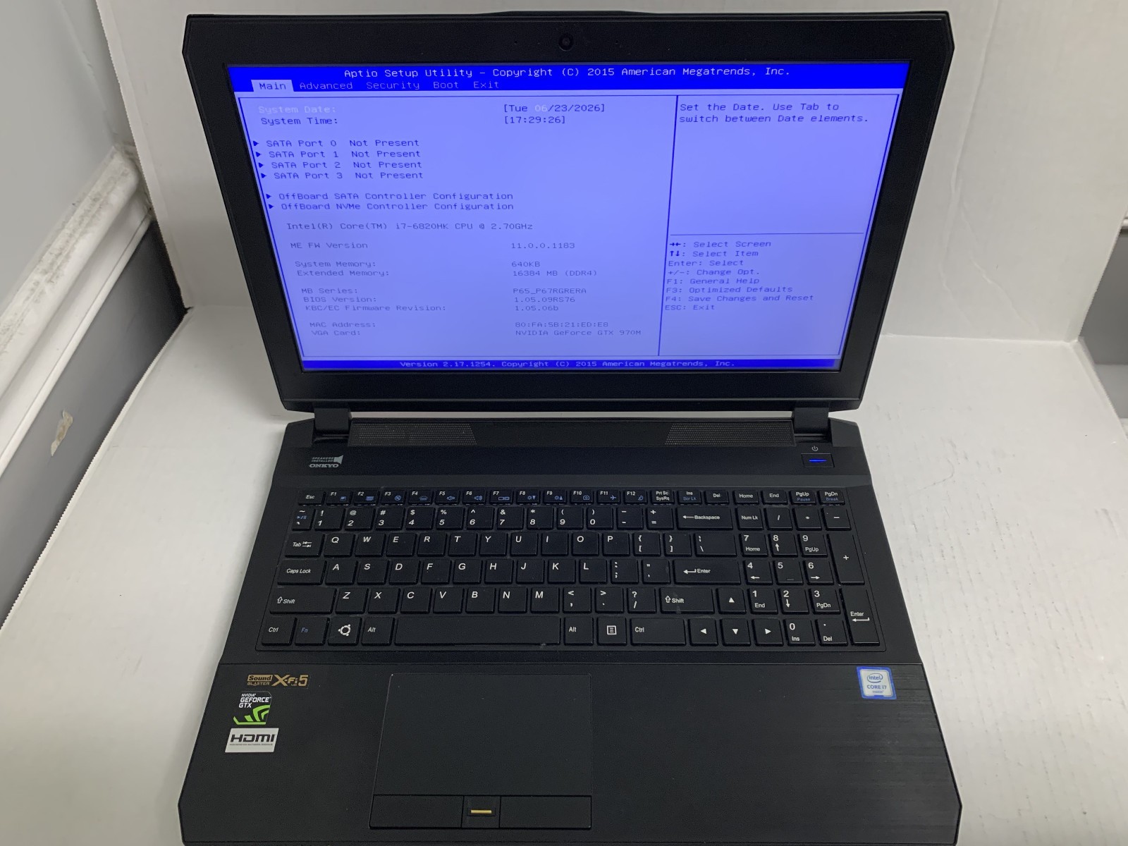 System 76 Oryx Pro Laptop Intel Core i7-6820HK 8GB Ram 500GB SSD 970M GPU – Read