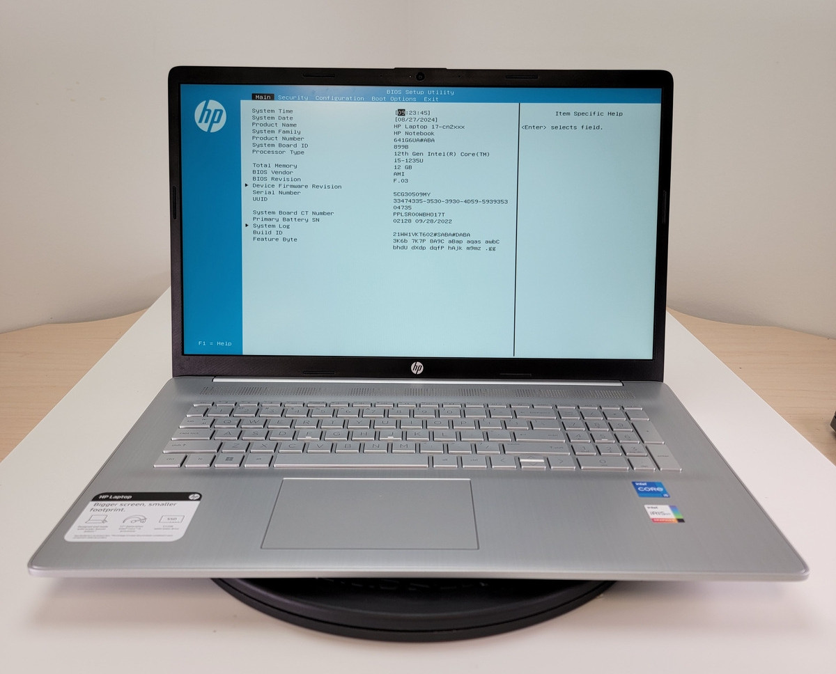 HP 17-CN2063CL 17″ Laptop Intel Core i5-1235U 12GB Ram 512GB NVMe No OS