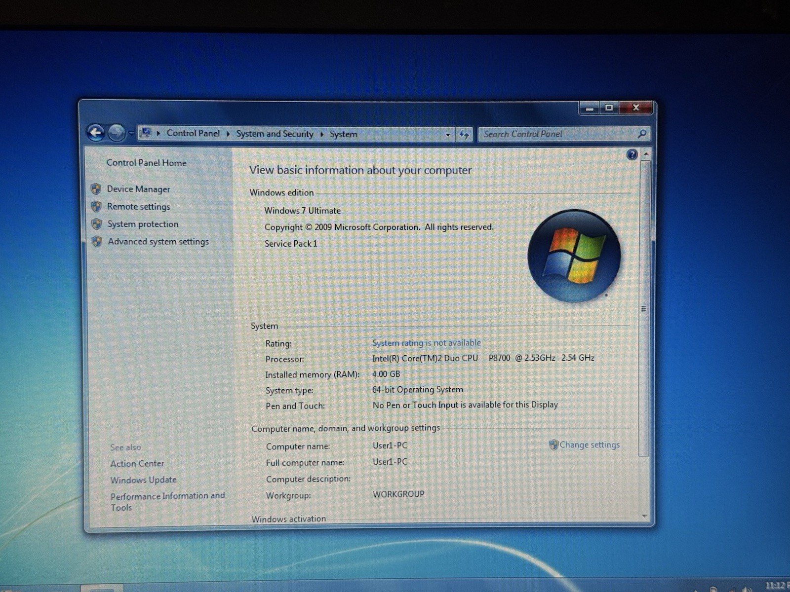 Dell Latitude e6400 14″ Laptop Intel C2D 2.53GHz 4gb RAM 320gb HDD Windows 7
