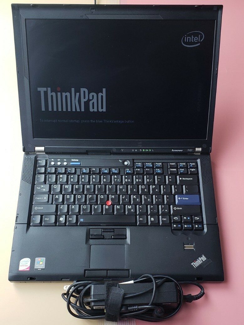 LENOVO THINKPAD R61 14″ Intel Core 2 Duo 1.8GHz 4GB RAM 160GB HDD WIFI WIN 10