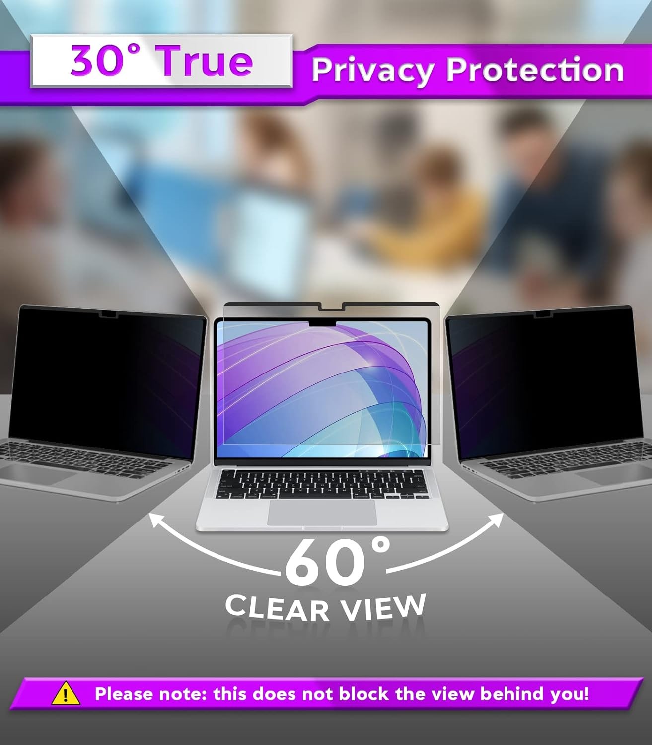 MacBook Air 13.6 Inch Magnetic Privacy Screen for M2 Chip 2022 (A2681)