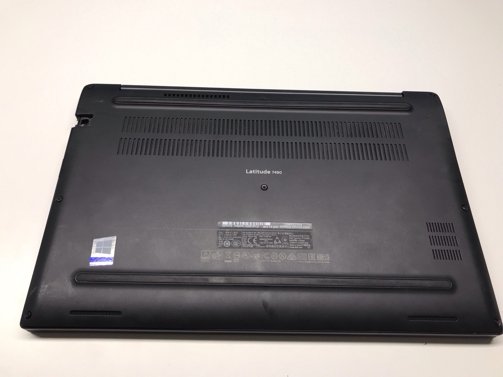 Dell Latitude 7490 i7-8650U 4GB NO SSD, OS, AC Boots to Bios