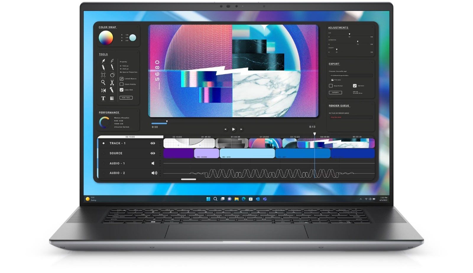 Dell Precision 5680 16″ FHD+ i9-13900H 64GB RAM 1TB SSD Windows 11 Pro