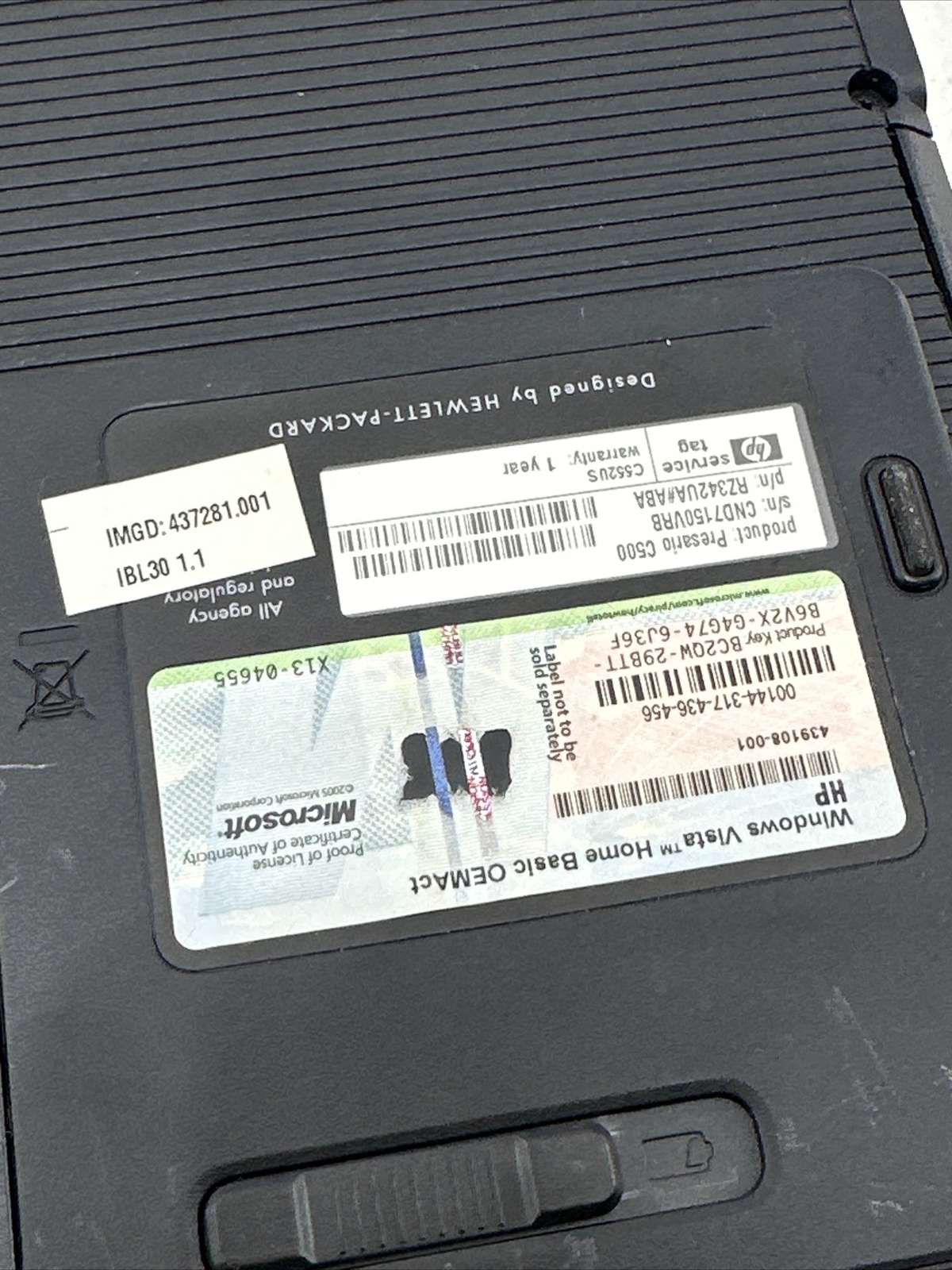 Hewlett-Packard ￼HP Compaq Presario C500 Comes With Ac Adaptor