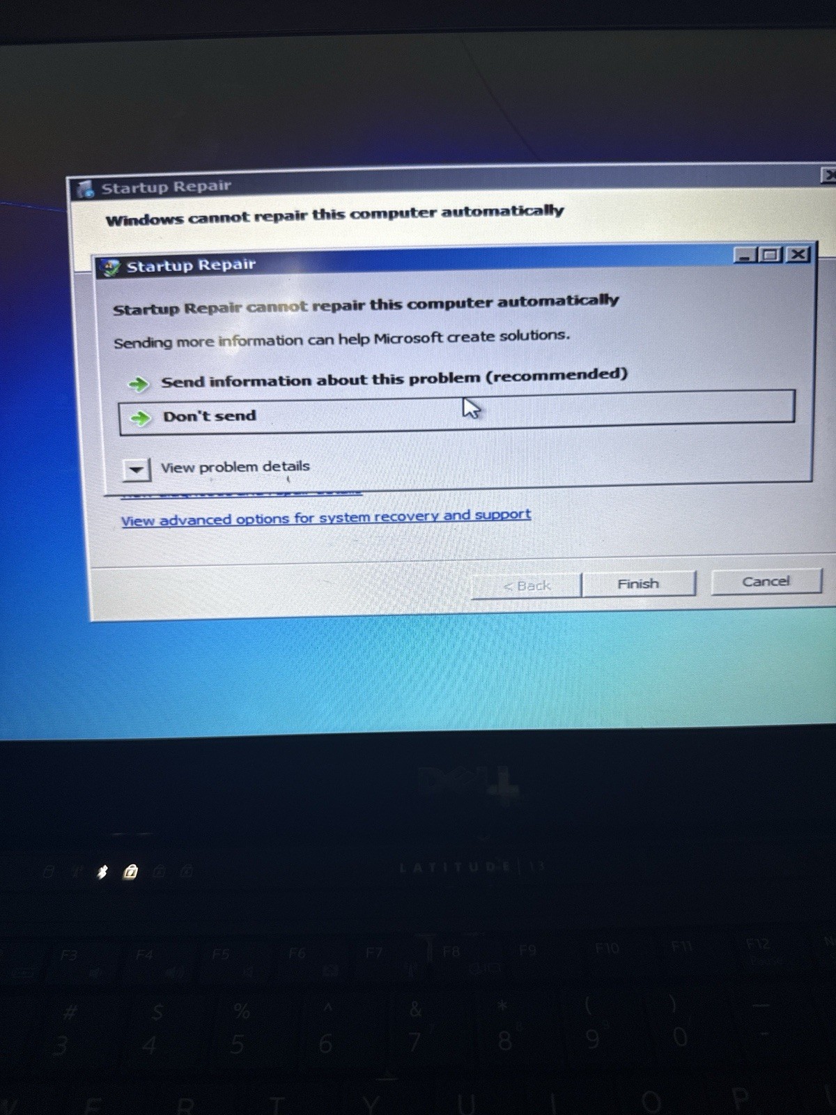 Dell Latitude 13 Laptop Core 2 Solo 1.4GHz 2GB RAM 250GB HDD Boots to Repair