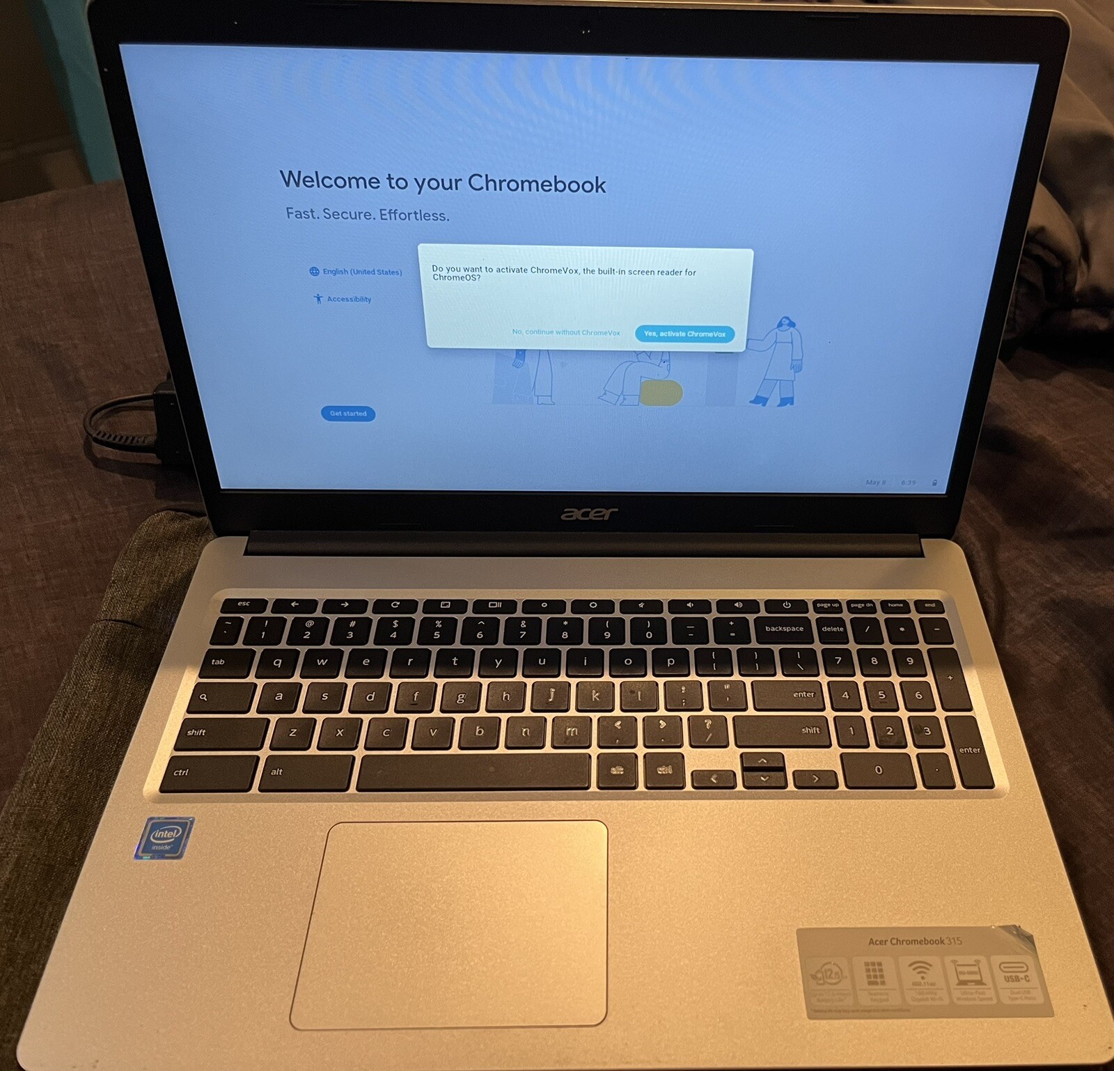 Acer Chromebook 315 15.6″ (32GB, Celeron N 1.1GHz, 4GB) CB315-3H-C2C3