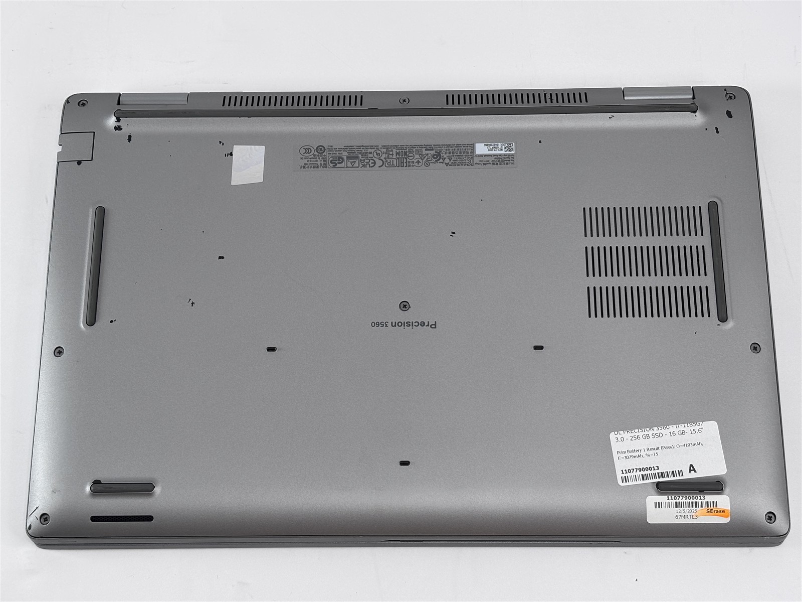 Dell Precision 3560 15.6″ 16GB 256GB SSD Core i7-1185G7 NVIDIA Quadro T500