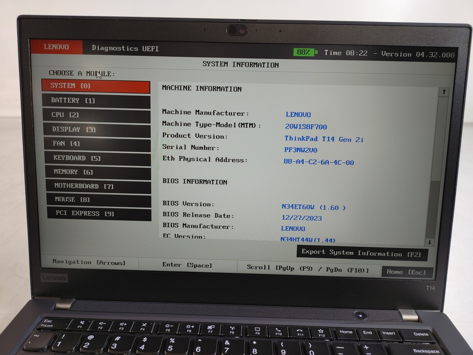 Lenovo ThinkPad T14 Gen 2i Core i7-1185G7 3.00 GHz 16 GB DDR4 No HDD