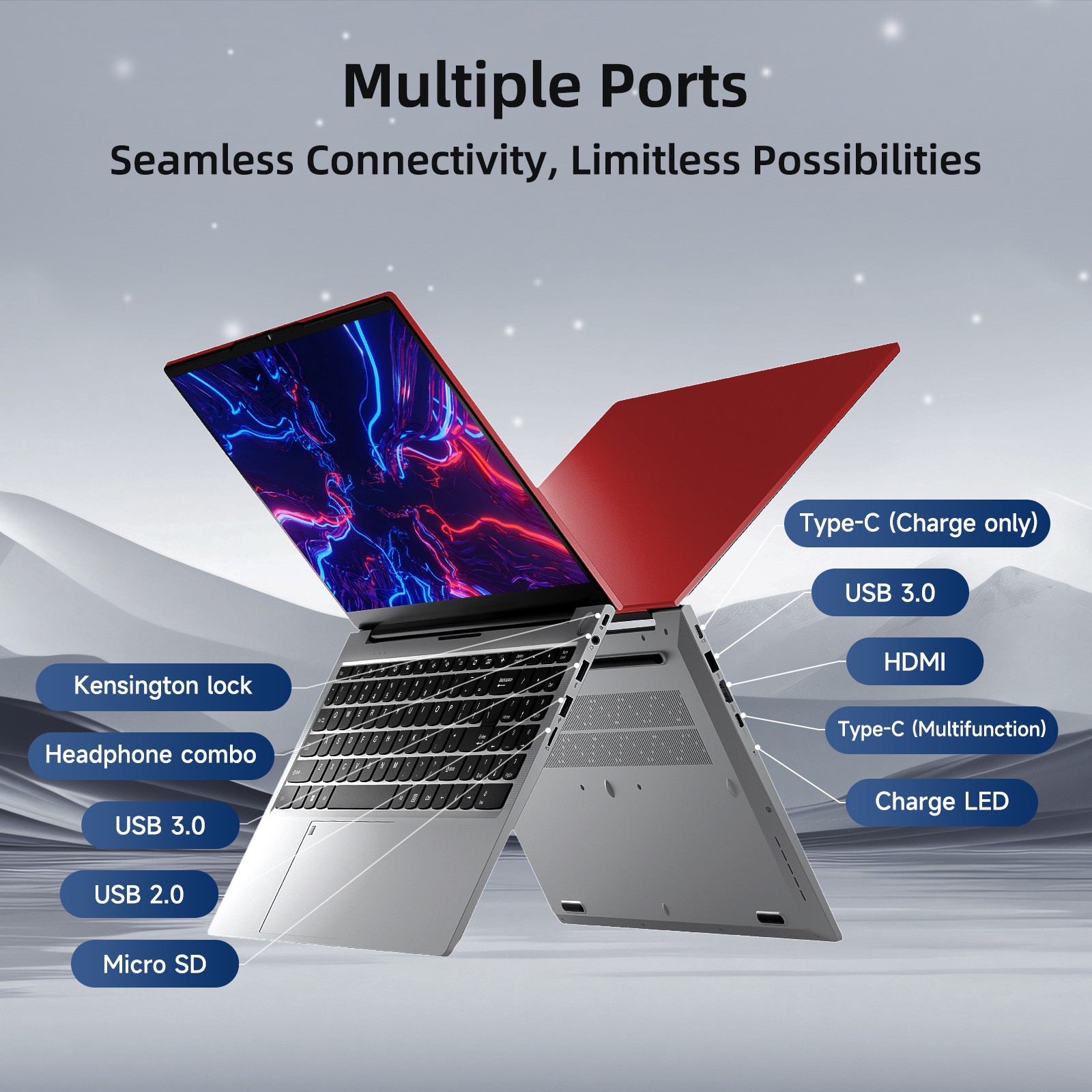 15.6 IPS FHD Laptop Intel Pentium Quad Core N100 Backlit Kb Fingerprint 3.4GHz