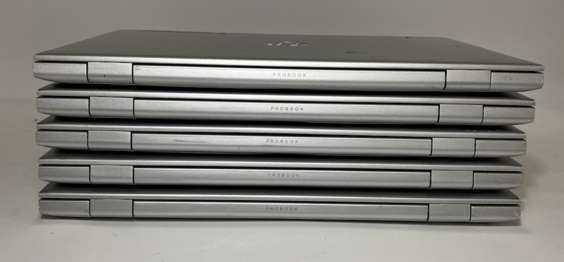 LOT OF 5 HP ProBook 650 G4 15.6″ Laptop Intel i5-7300U – NO RAM – NO SSD -TESTED