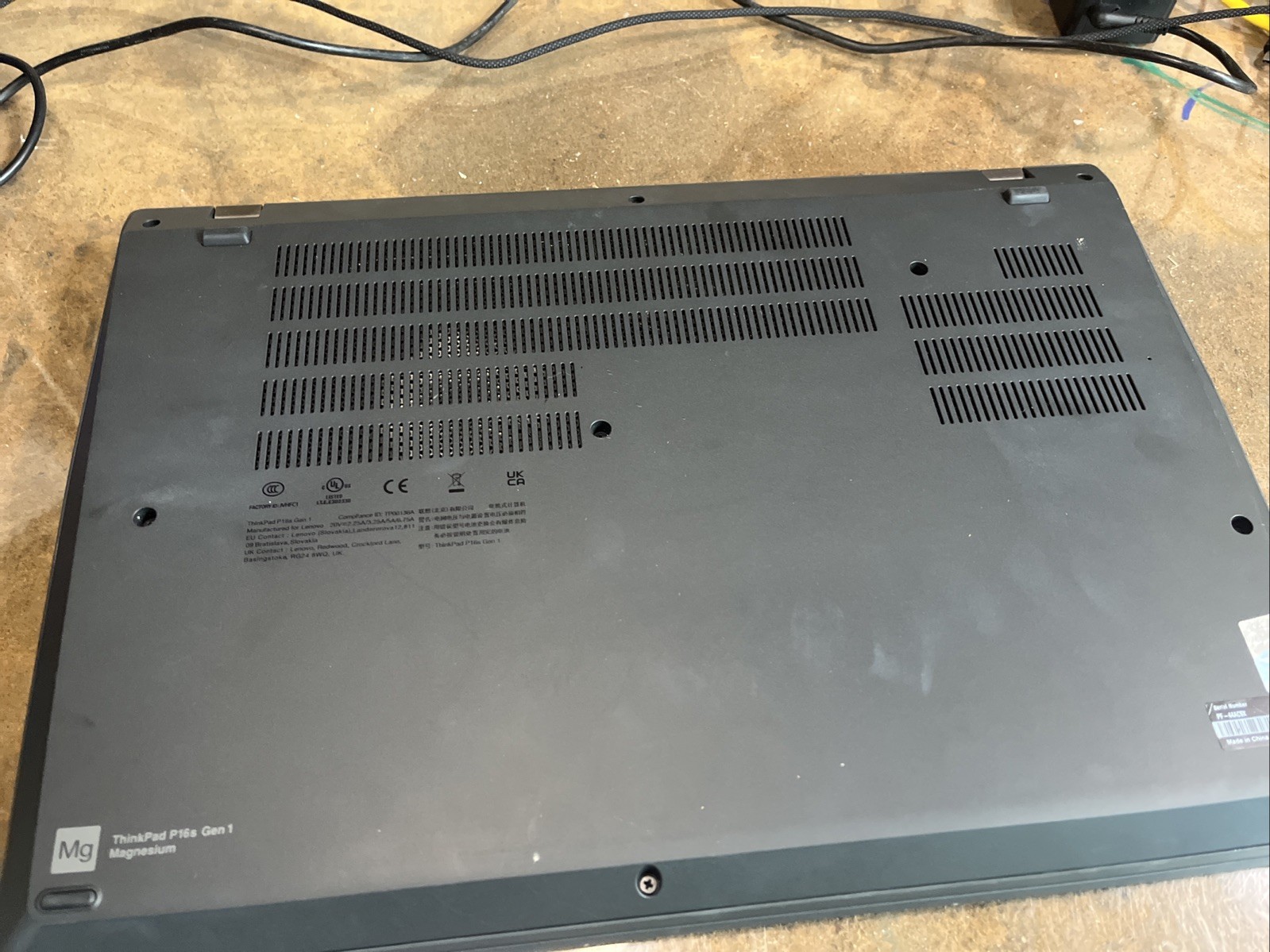 Thinkpad P16s Gen 1 – i7-1270P – 32GB DDR4 – Quadro P550 – 512GB SSD – 16′ Touch