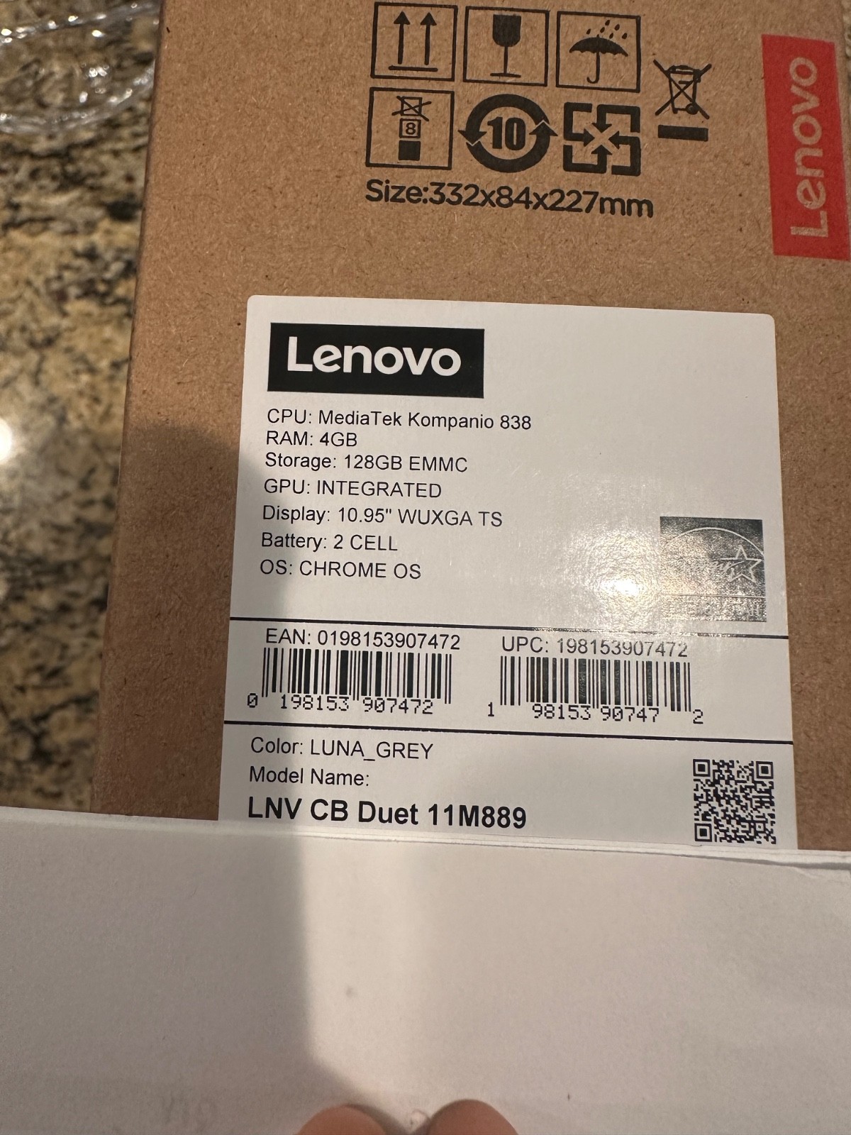 lenovo duet 11 luna grey chromebook