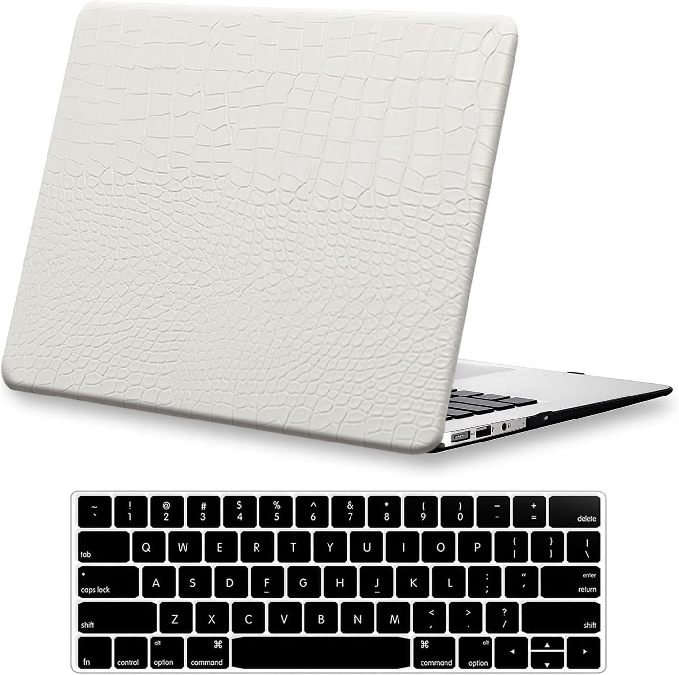 Crocodile MacBook Pro 15 inch Case 2019 2018 2017 2016 Release A1990 A1707 Black