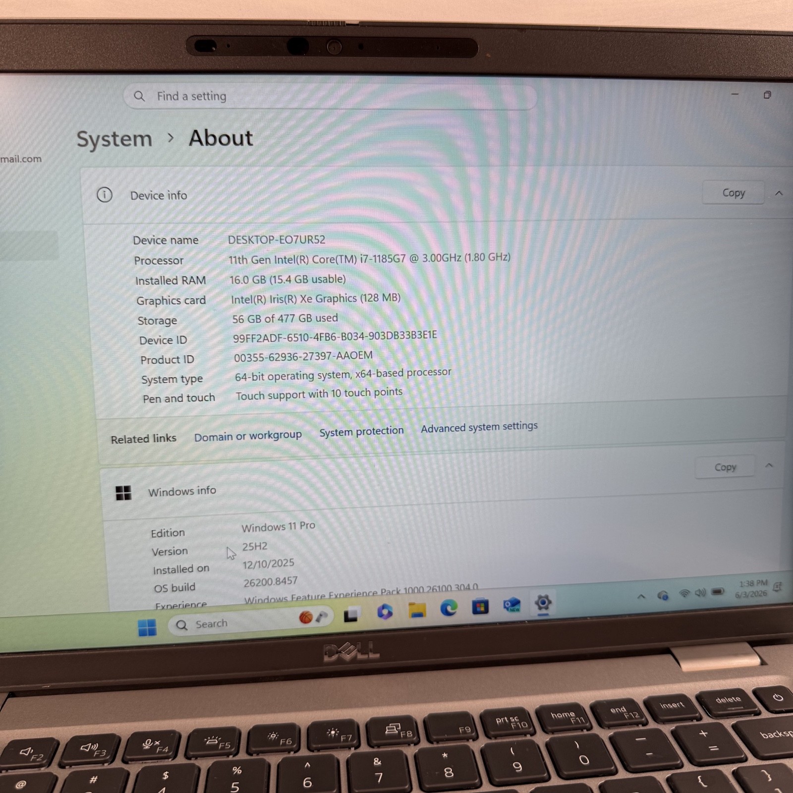 Dell Latitude 5420 14″ i7-1185G7 3.0GHz 16GB 512GB Xe Graphics Win 11 Pro #H979
