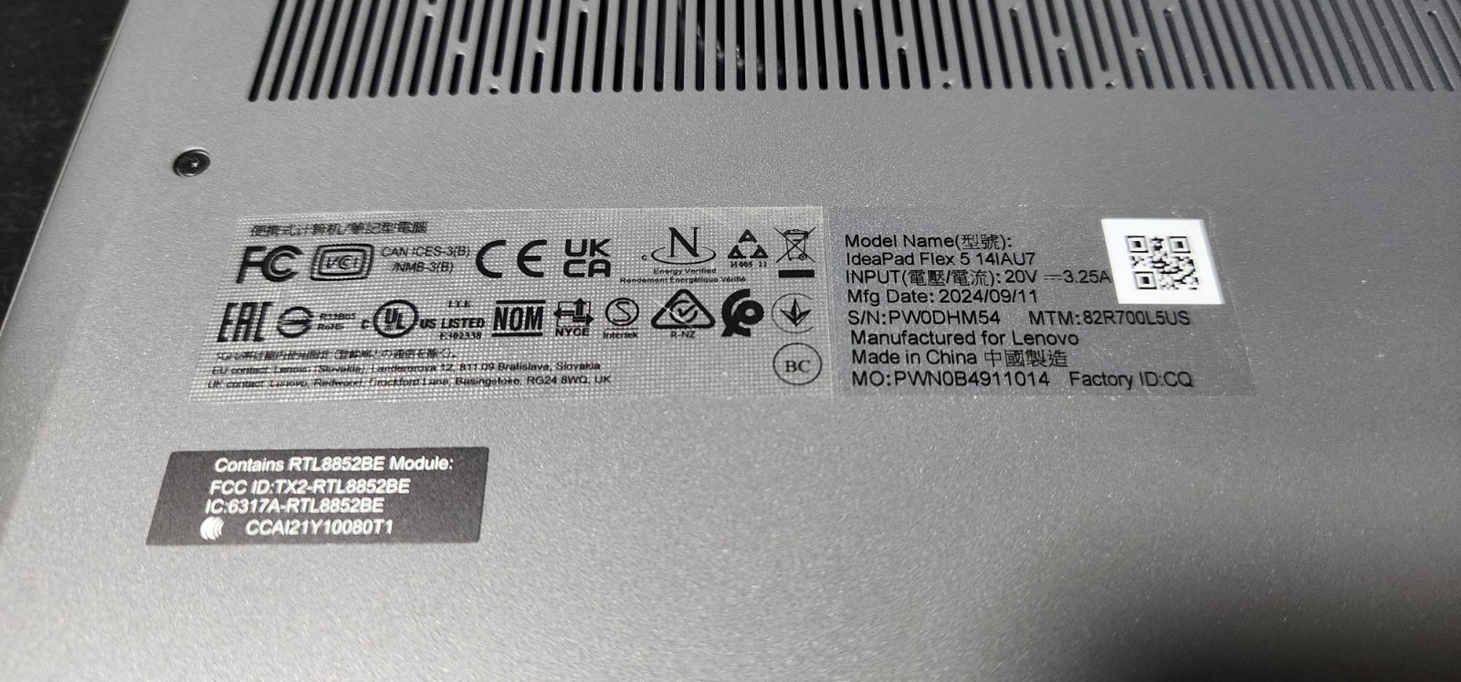 Lenovo IdeaPad Flex 5 14IAU7 14in Gray Intel Core i5 8GB RAM, 474GB SSD NEW!