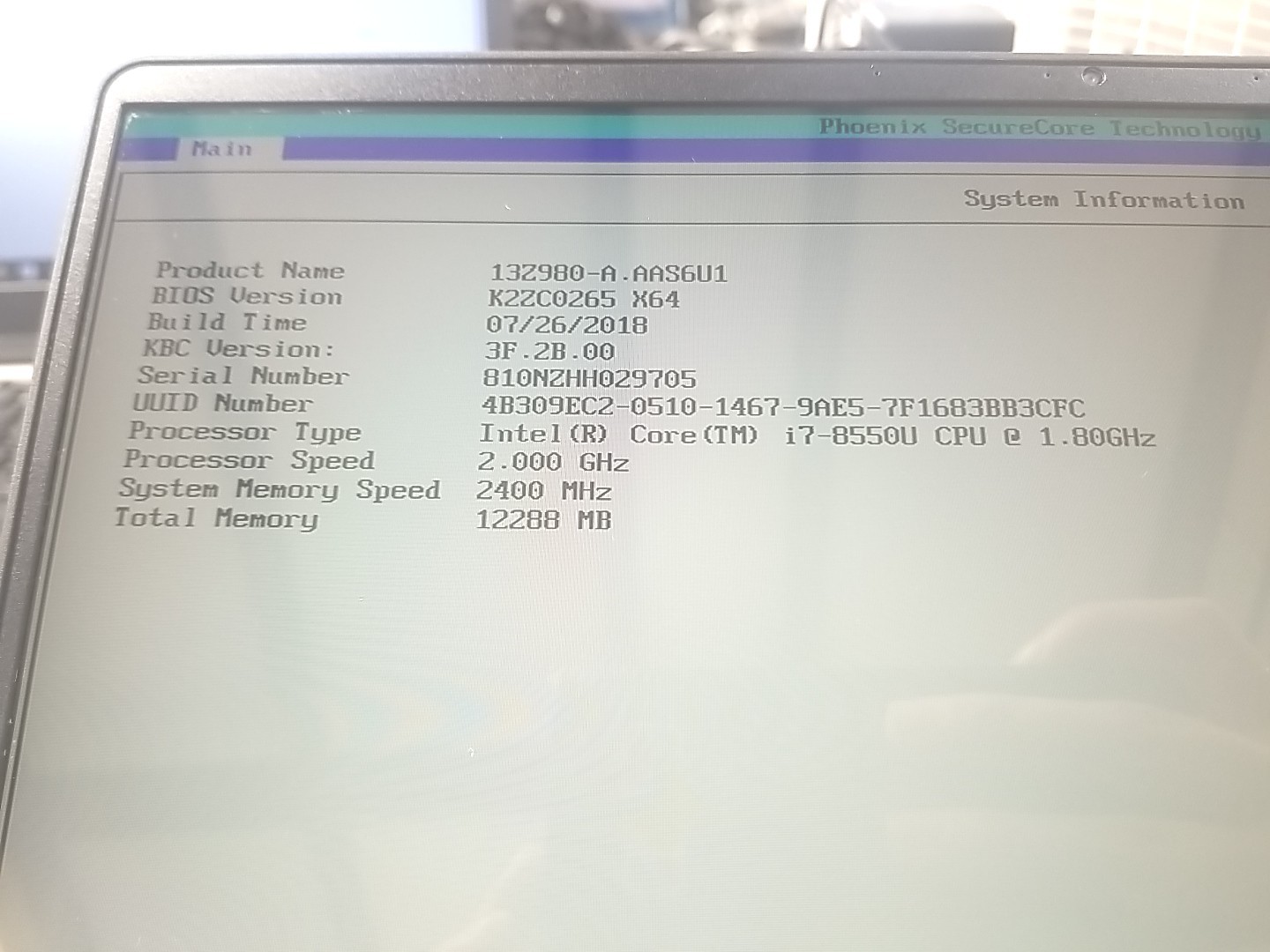LG Gram 13Z980-A Laptop W/ i7-8550U 1.80GHz, 12GB, 256GB. *READ⬇️*