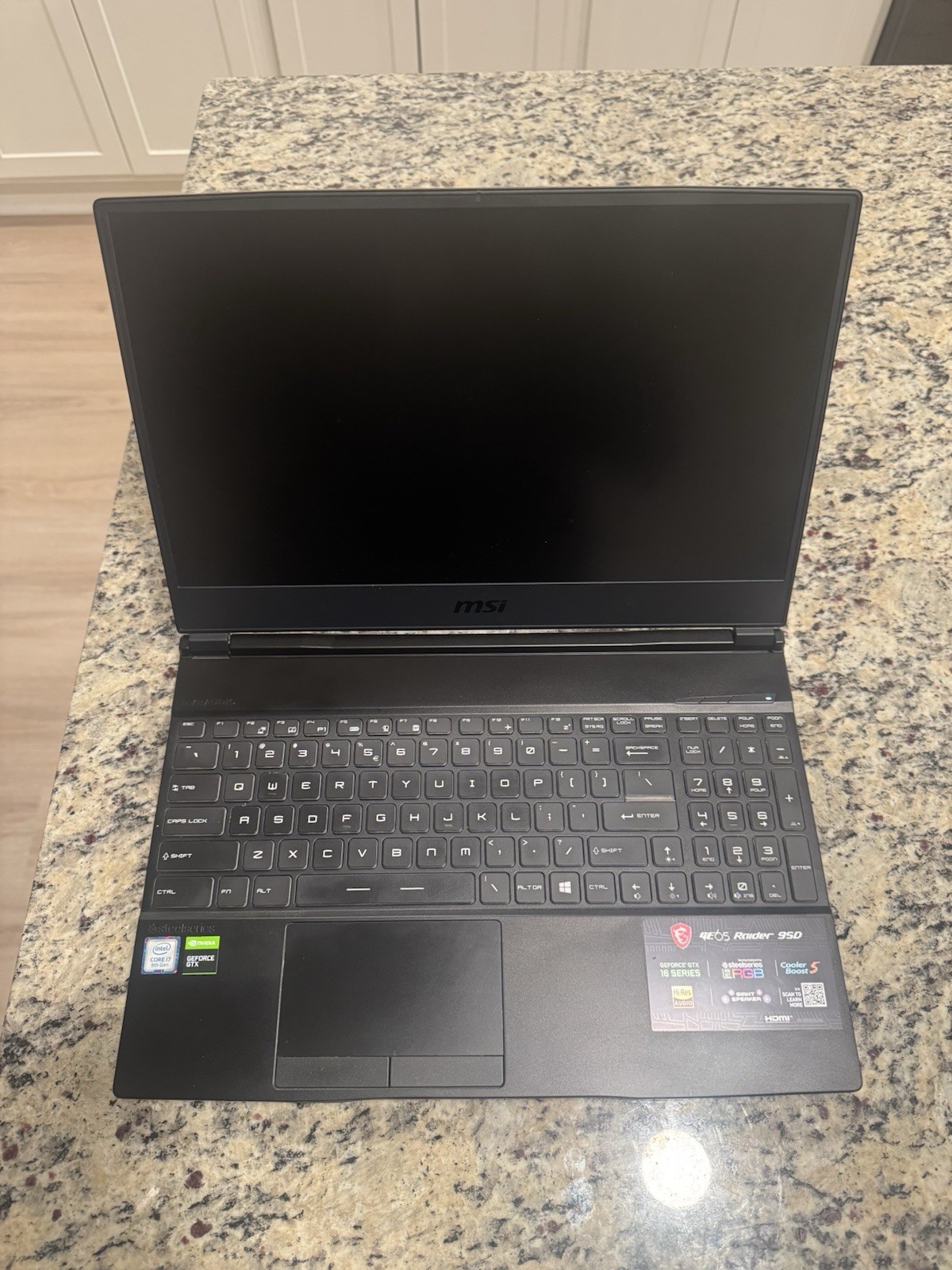 MSI GE65 Raider 9SD Gaming 15.6″ i7 9th Gen 16GB 477GB SSD GTX 16