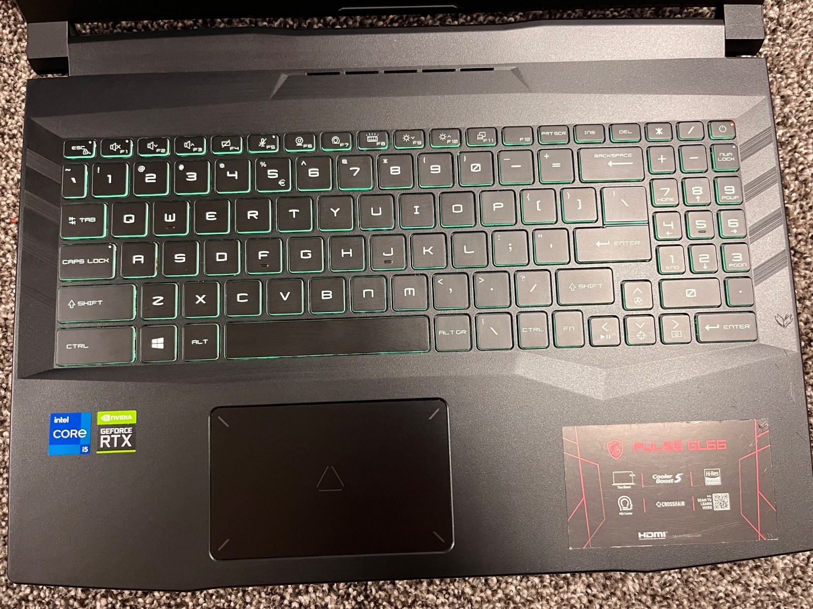 MSI Pulse GL66 15.6″ i5-11400H 32gb RAM 512GB SSD GeForce RTX 3050 (READ DESC)