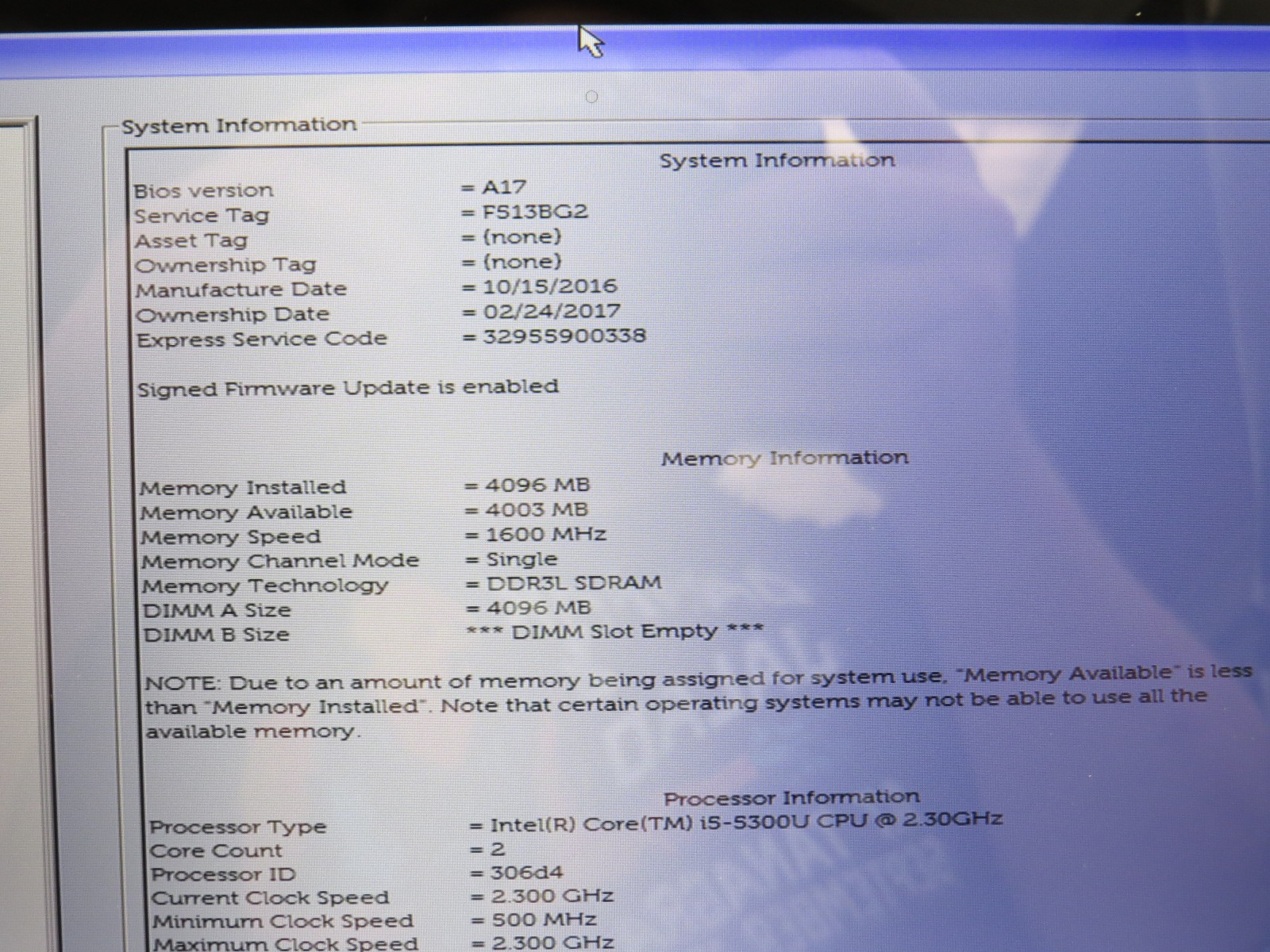 Dell Latitude E7450 | i5-5300U @ 2.3GHz | 4GB DDR3 | 256GB m2 SATA | HD 5500 | 1