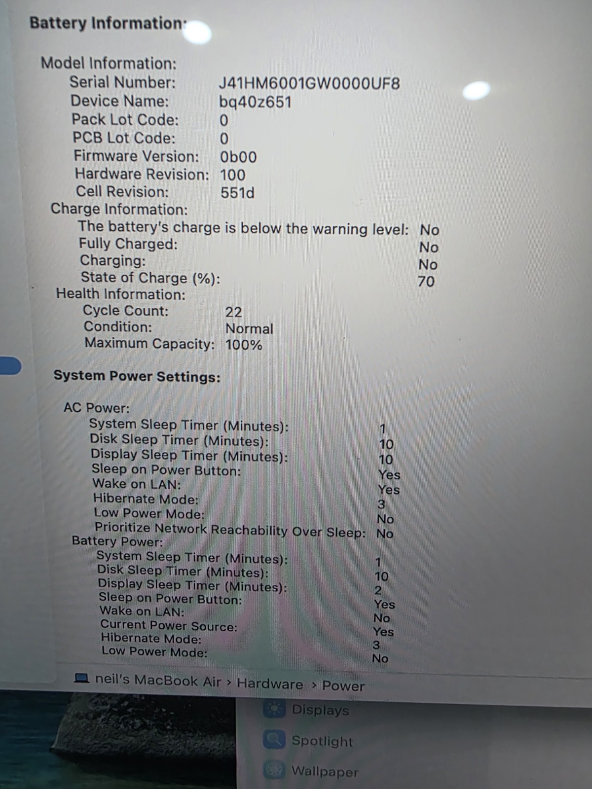 Macbook Air M4 256GB 16GB Midnight 100% battery only 22 batt cycles warranty Dec