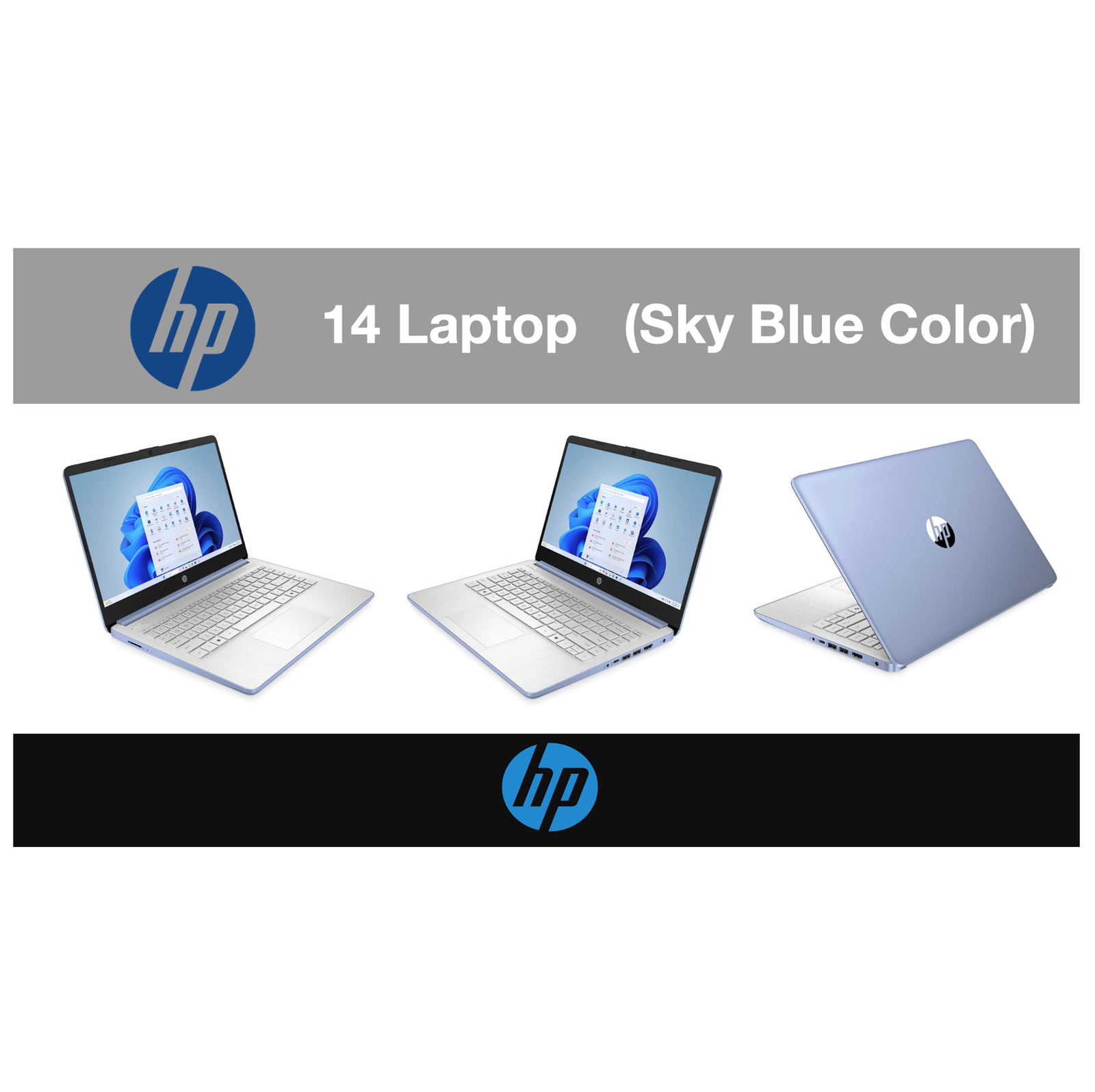 HP 14 14″ 1366×768 Intel Celeron N4500 4GB 64GB eMMC SSD Windows 11 Home S-Mode
