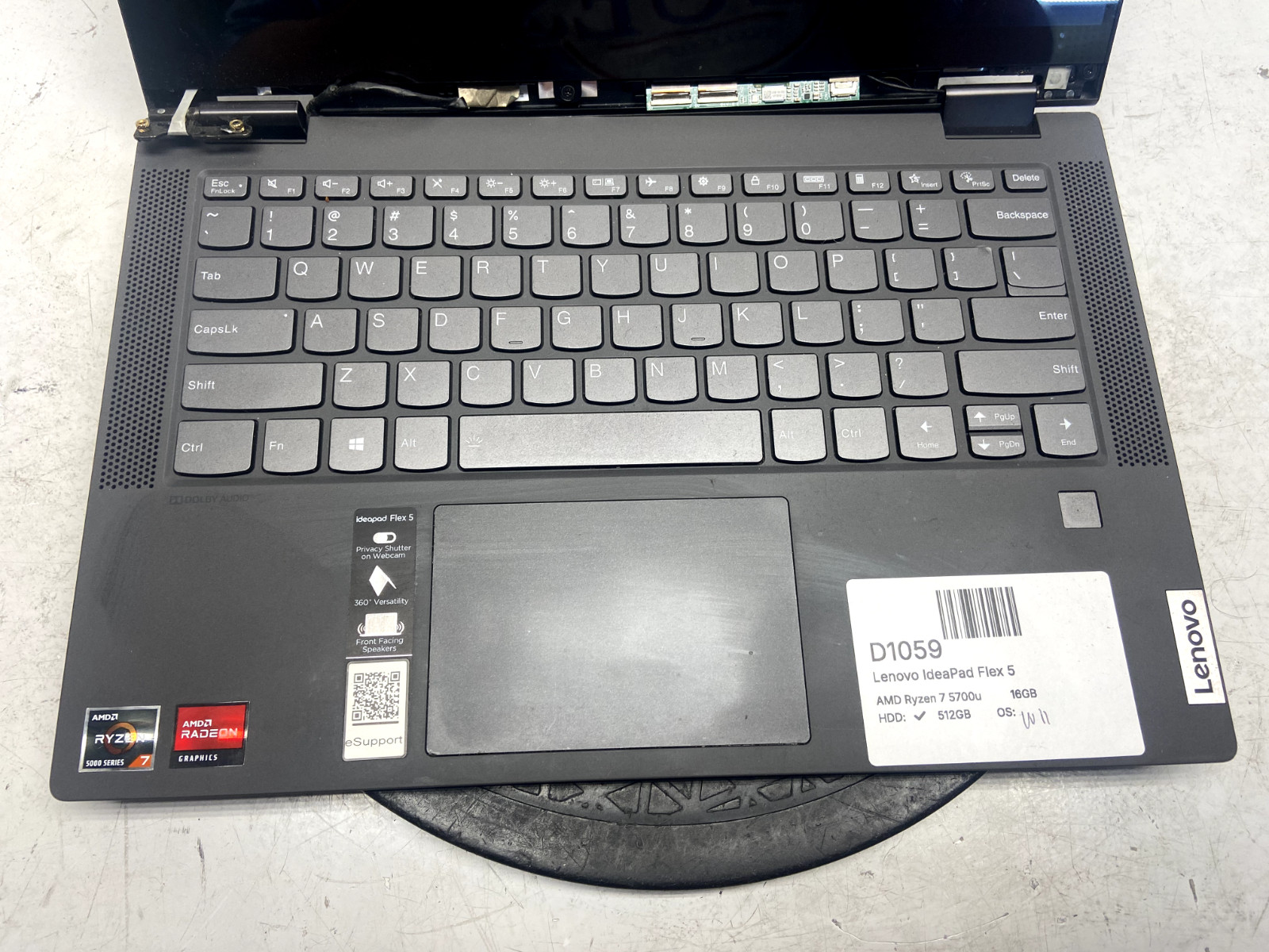 Lenovo IdeaPad Flex 5 14ALC05 AMD Ryzen 7 5700u 16GB 512GB SSD Windows 11 READ