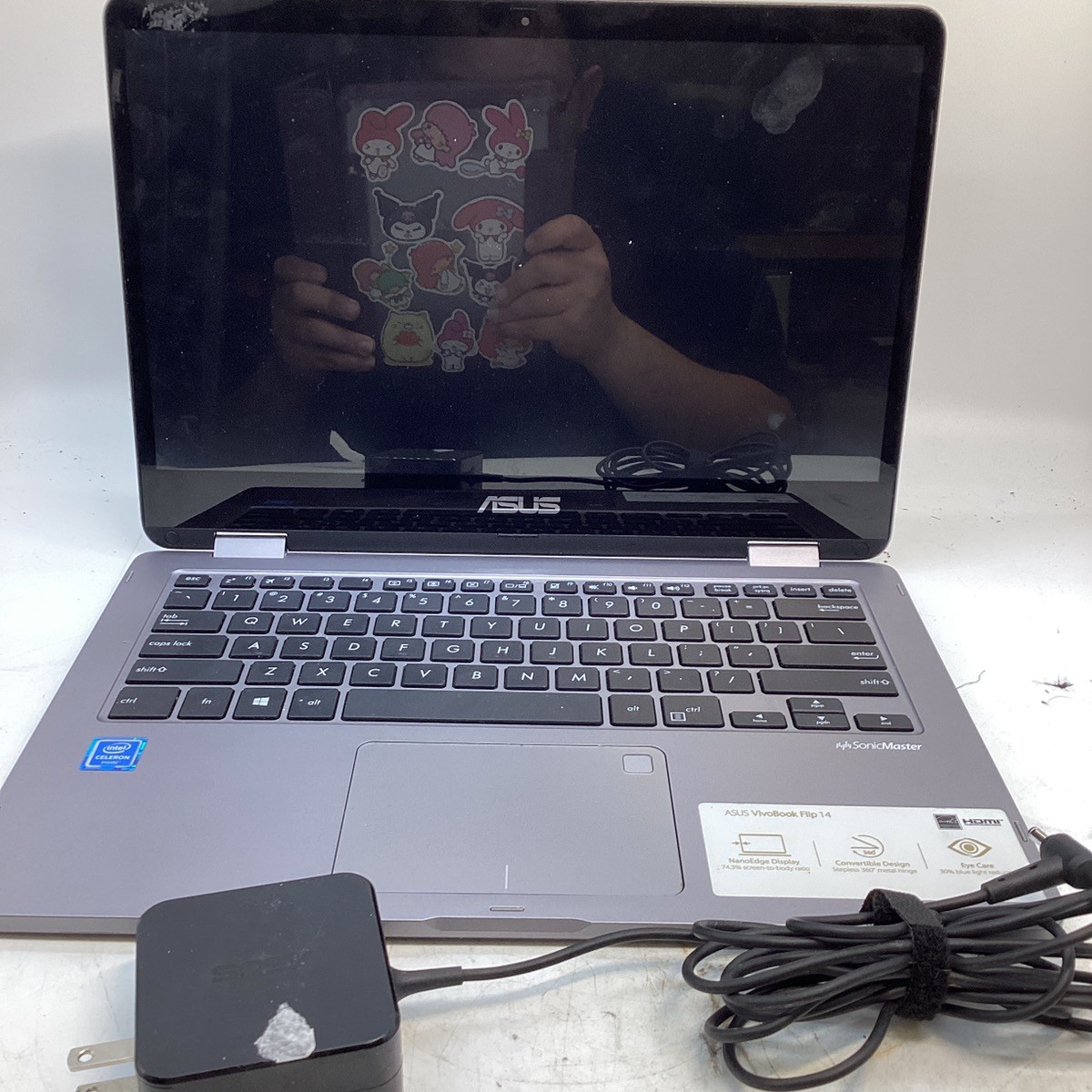 Asus VivoBook TP401M Flip 14 2-in-1 HD Touchscreen Laptop 4GB Ram (GO1066098)