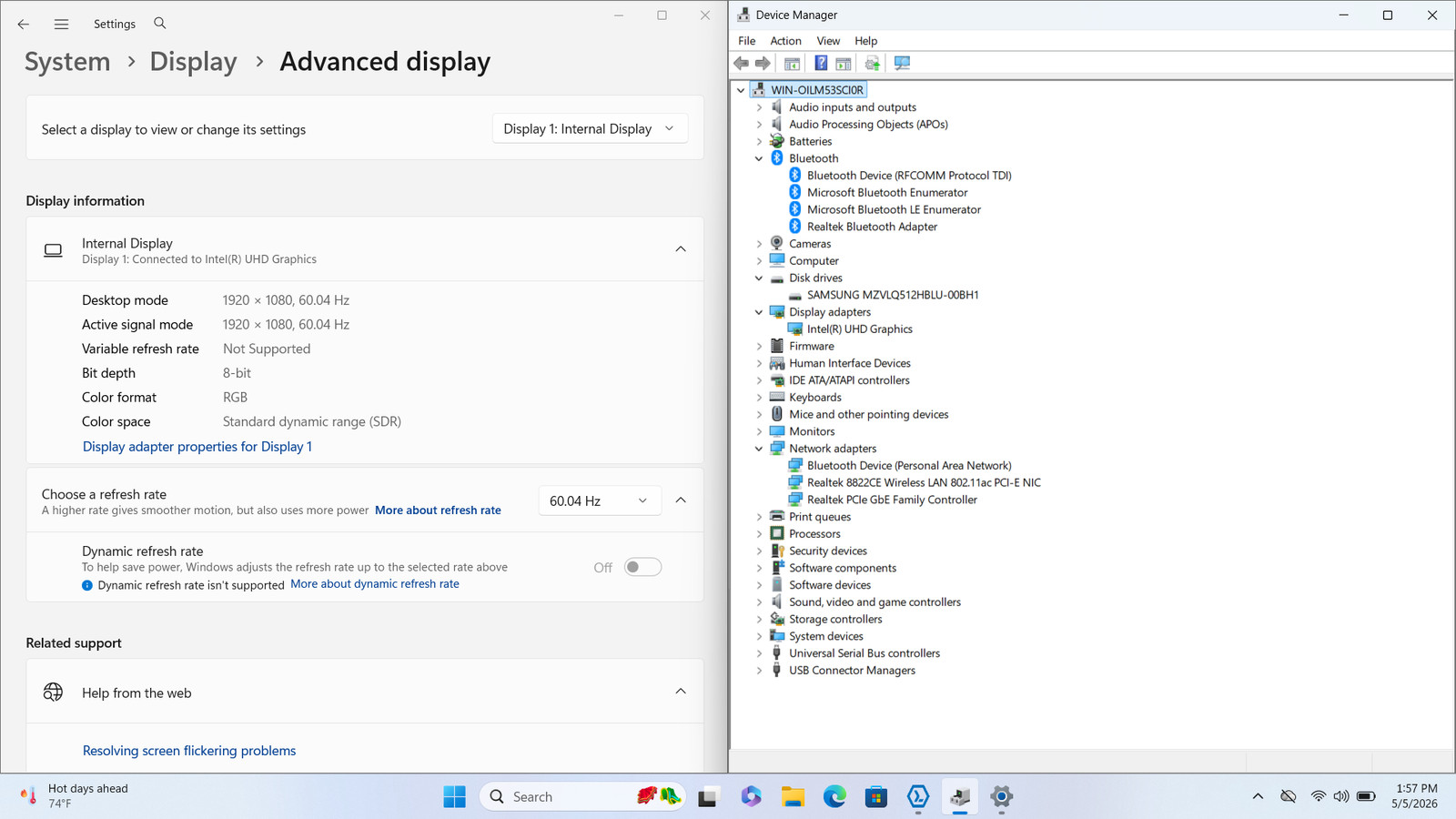 Lenovo V15 G4 IRU 15″ FHD 13TH I5-1335U 512GB SSD 16GB W11P Webcam
