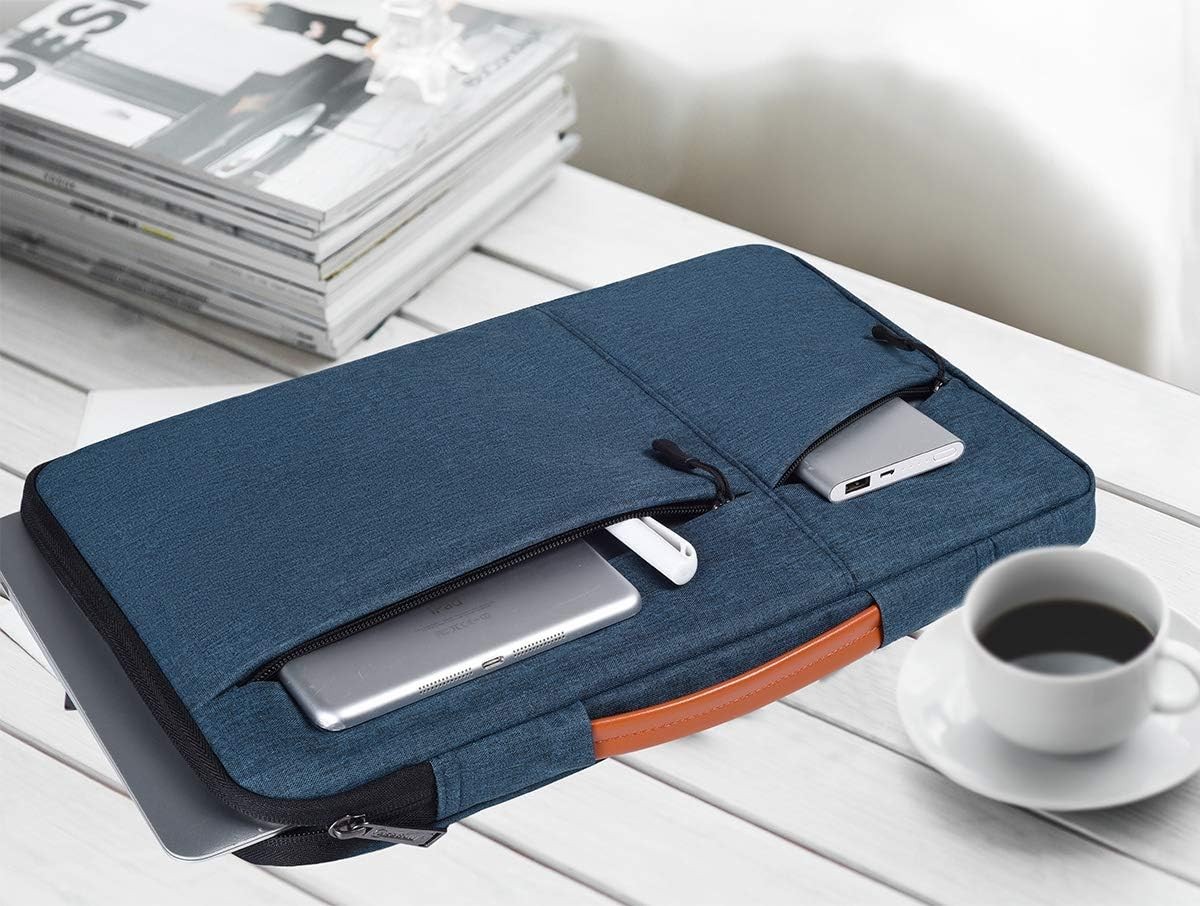 Navy Blue Briefcase Bag for 17.3 Inch Laptops – HP Pavilion, Dell G7, ASUS, Acer