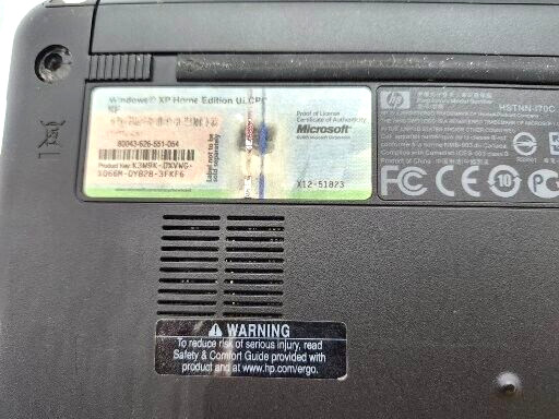 HP Mini 110 10250X Laptop Dark Gray Hewlett Packard