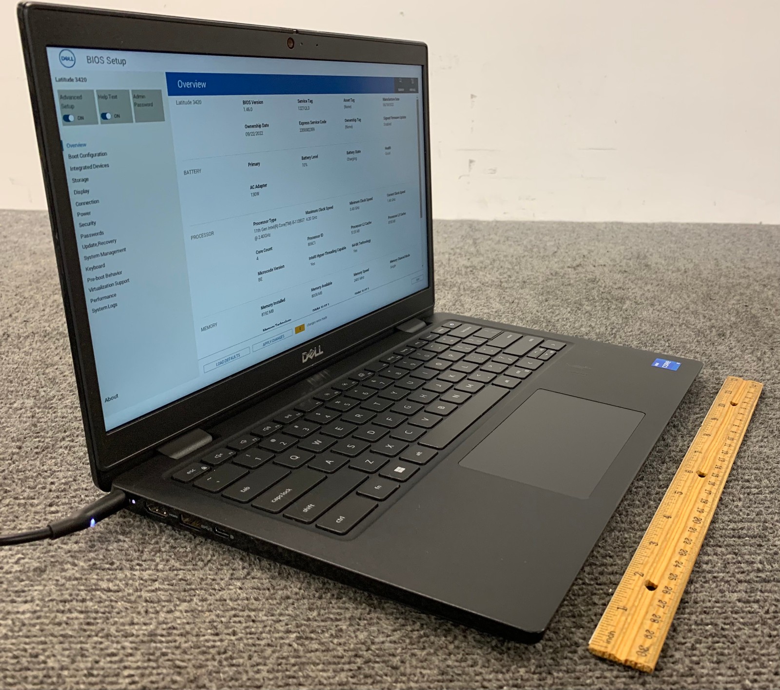 Dell Latitude 3420 14″ Laptop i5-1135G7, No RAM/Storage, Boots to BIOS