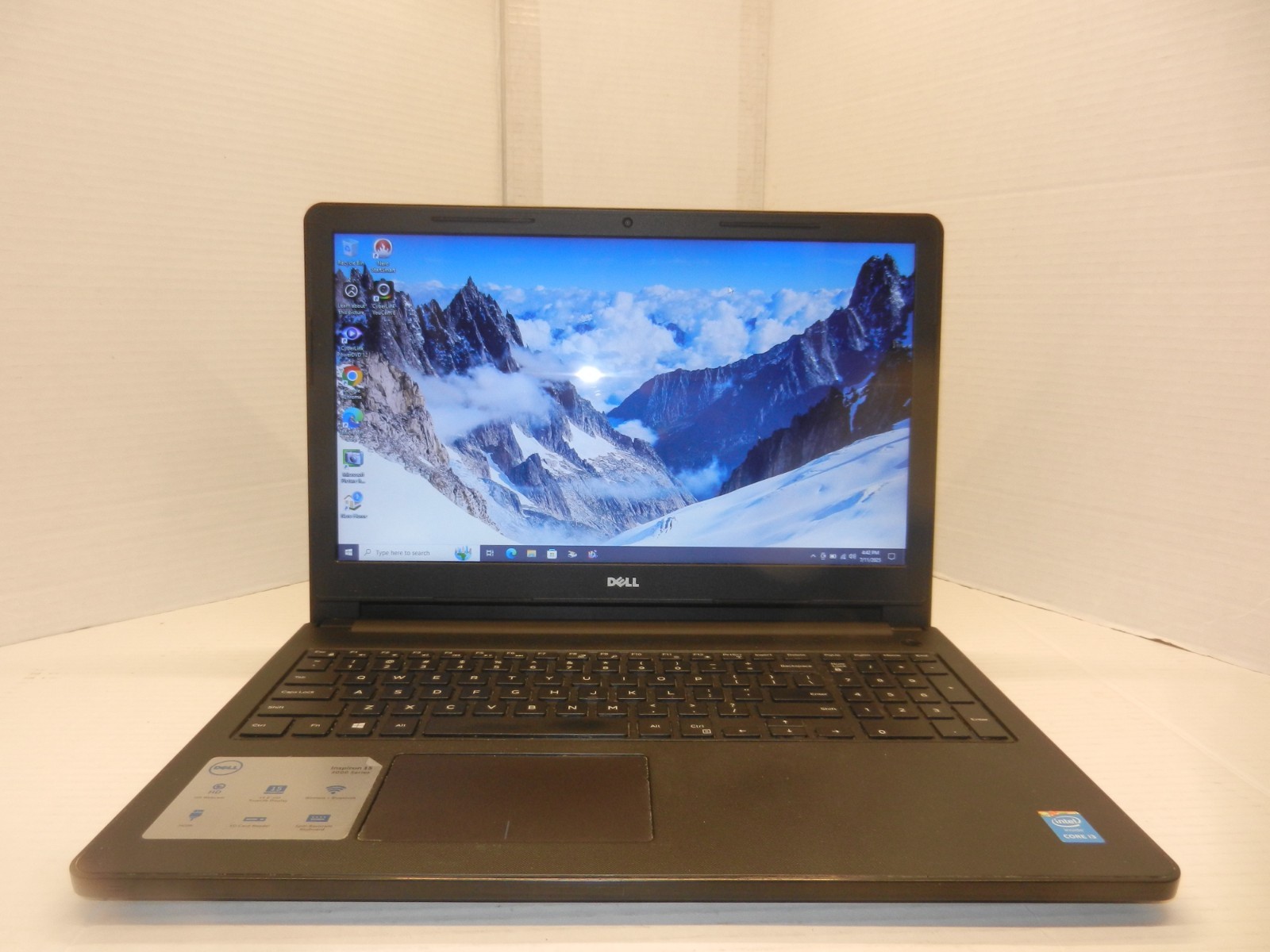 DELL INSPIRION 3558 CORE i3-5015U@2.1GHz 4GB RAM 1TB HDD WINDOWS 10