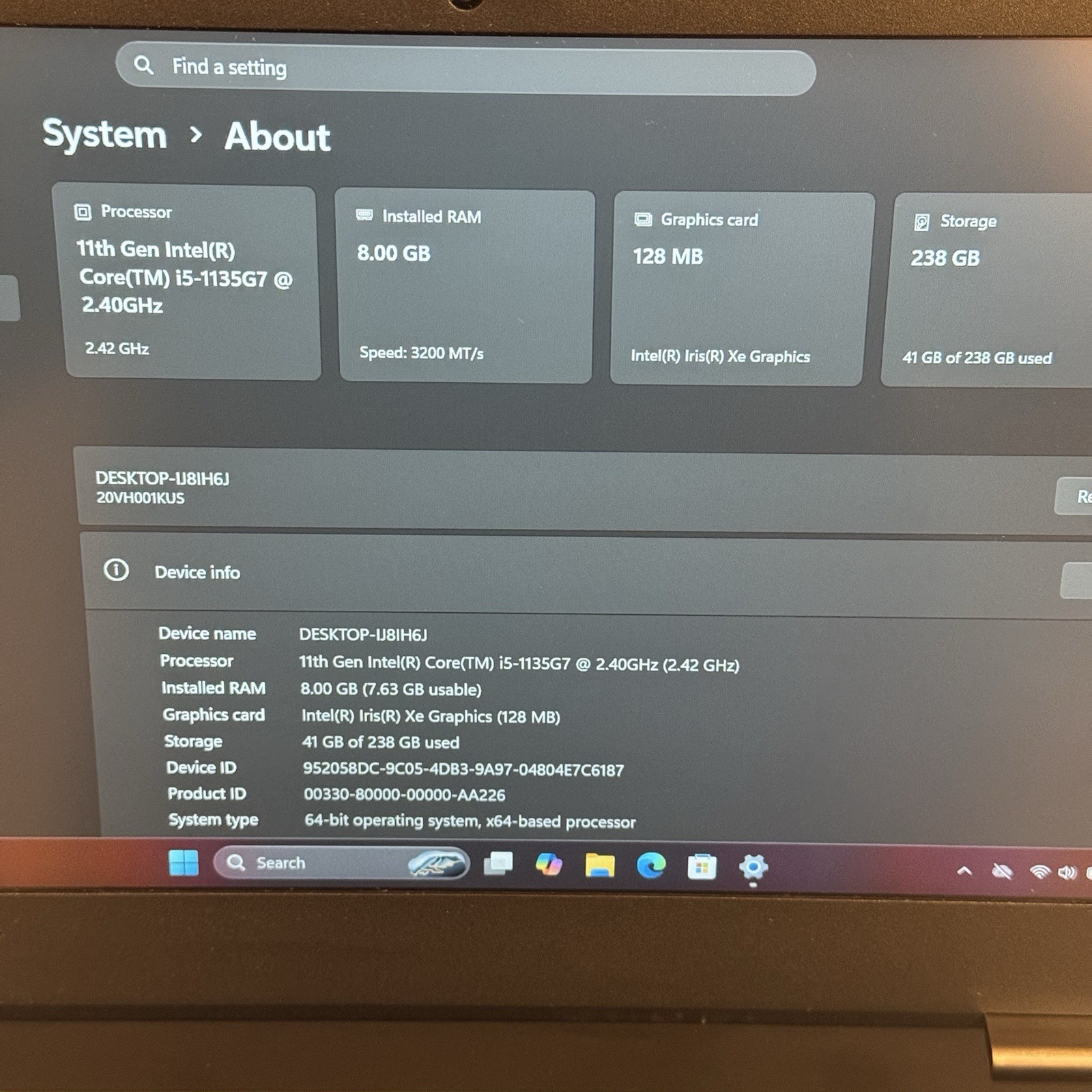 [A-] Lenovo ThinkPad L13 Gen 2 Laptop i5-1135G7 8GB RAM 256GB SSD Win 11 Pro