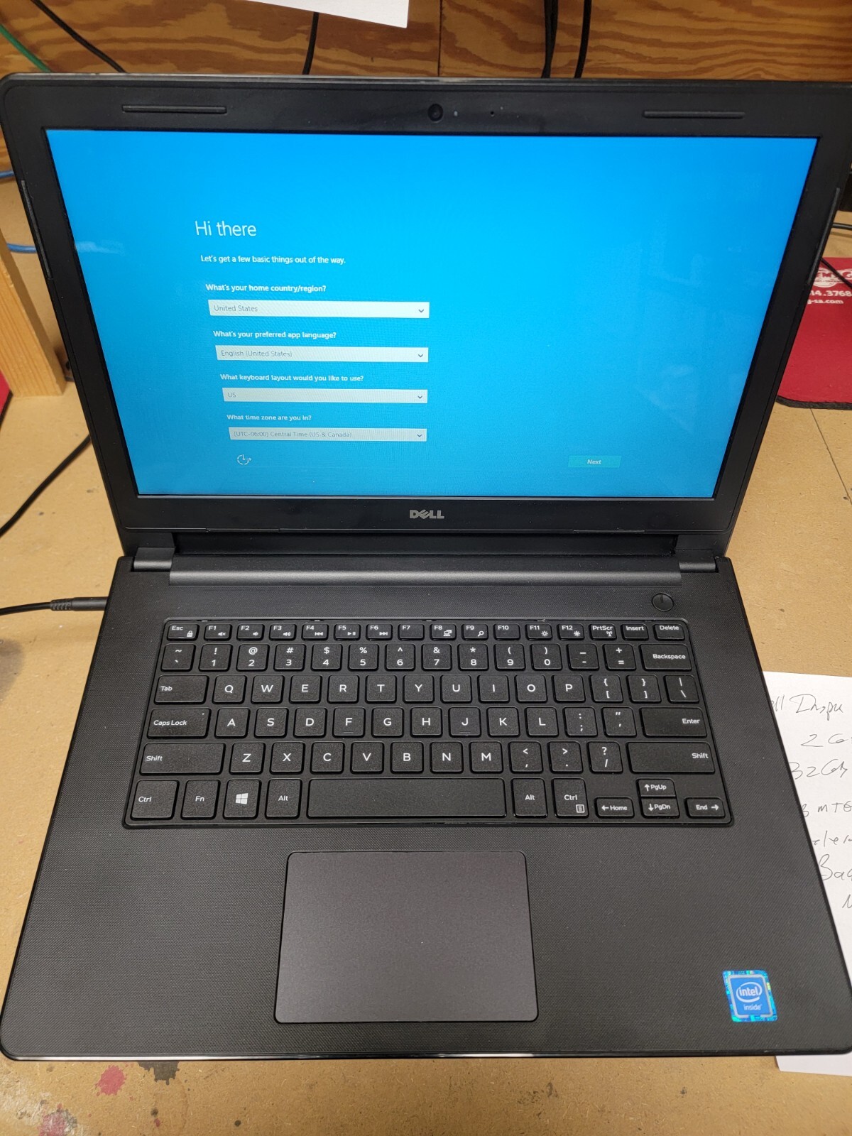 Dell Inspiron 14-3452 Intel® Celeron® N3050 CPU @ 1.60GHz. 2GB 32GB ECC