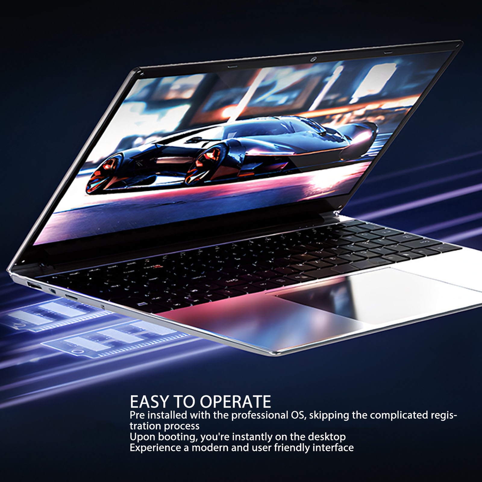 15.6inch Laptop Full HD IPS Display Ultra Slim 2.4GHz 5GHz BT 4.2 Fingerpri ANPH