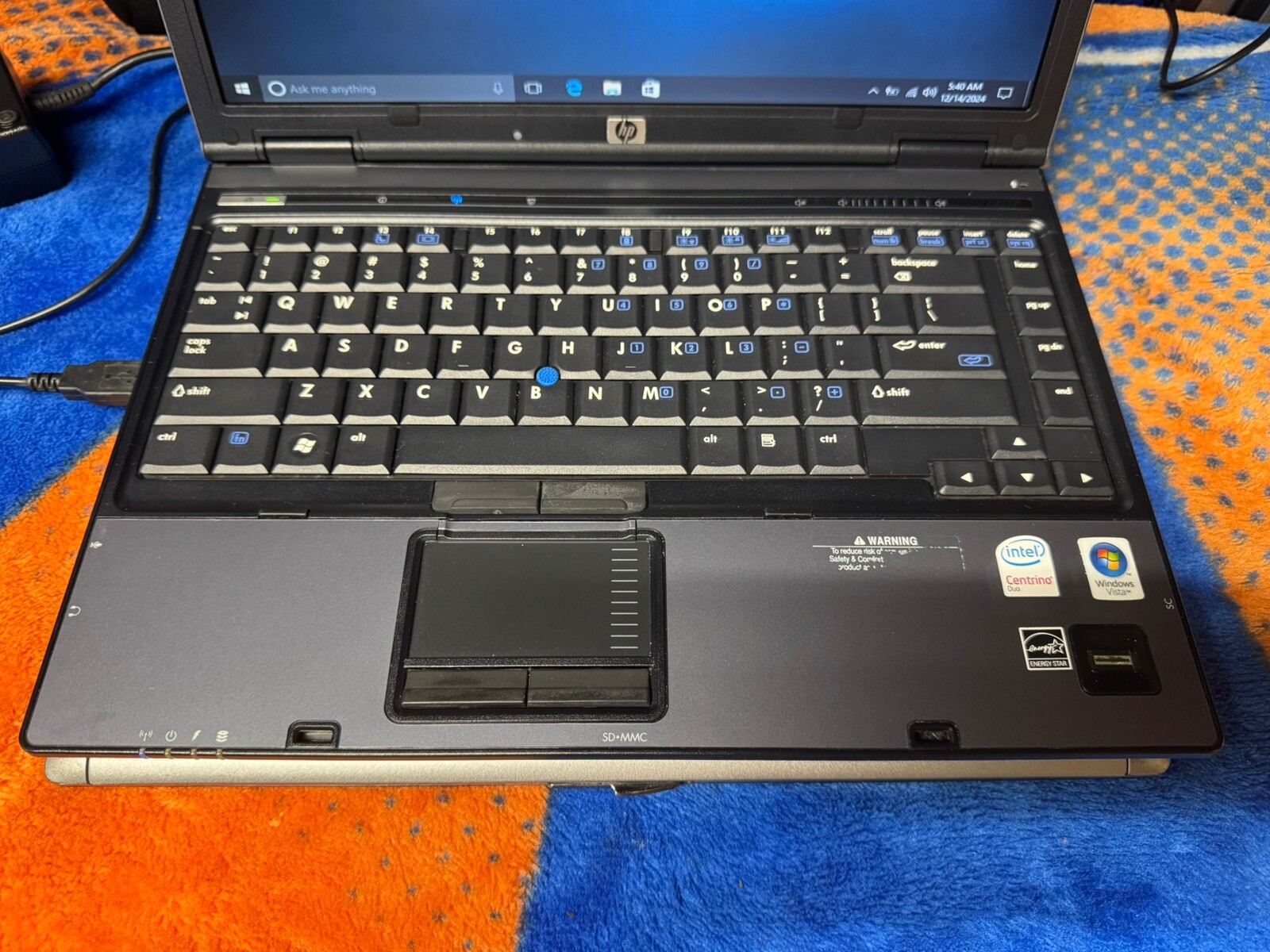 HP Compaq 6910p 14”, Win10pro, Intel C2D 2.0, , 160GB, , 2GB, DVD-RW, Wifi #002