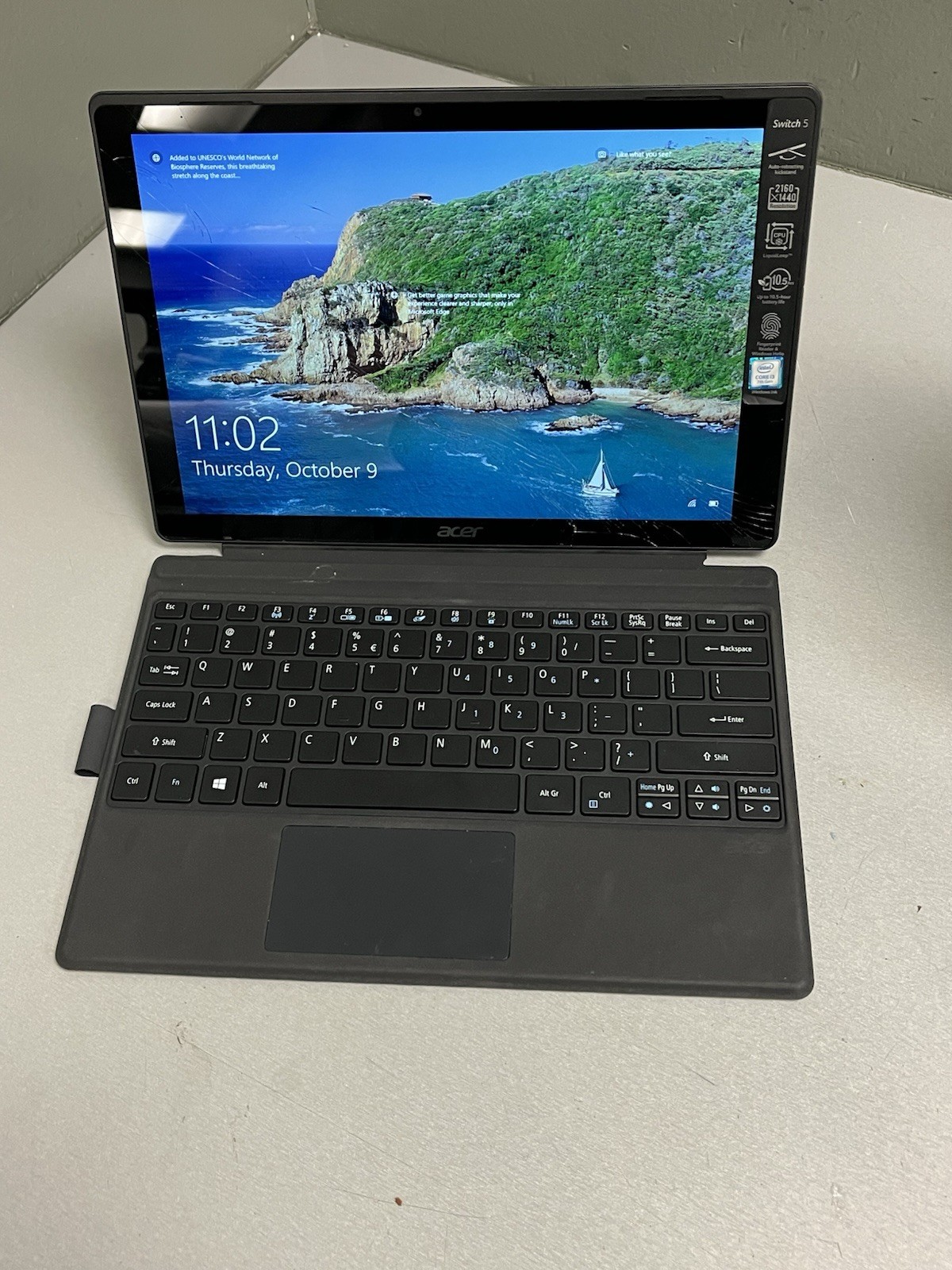 Acer Switch 5 2-in-1 N17P5 Core i3-7130U 2.70GHz 128GB SSD 4GB Ram #6