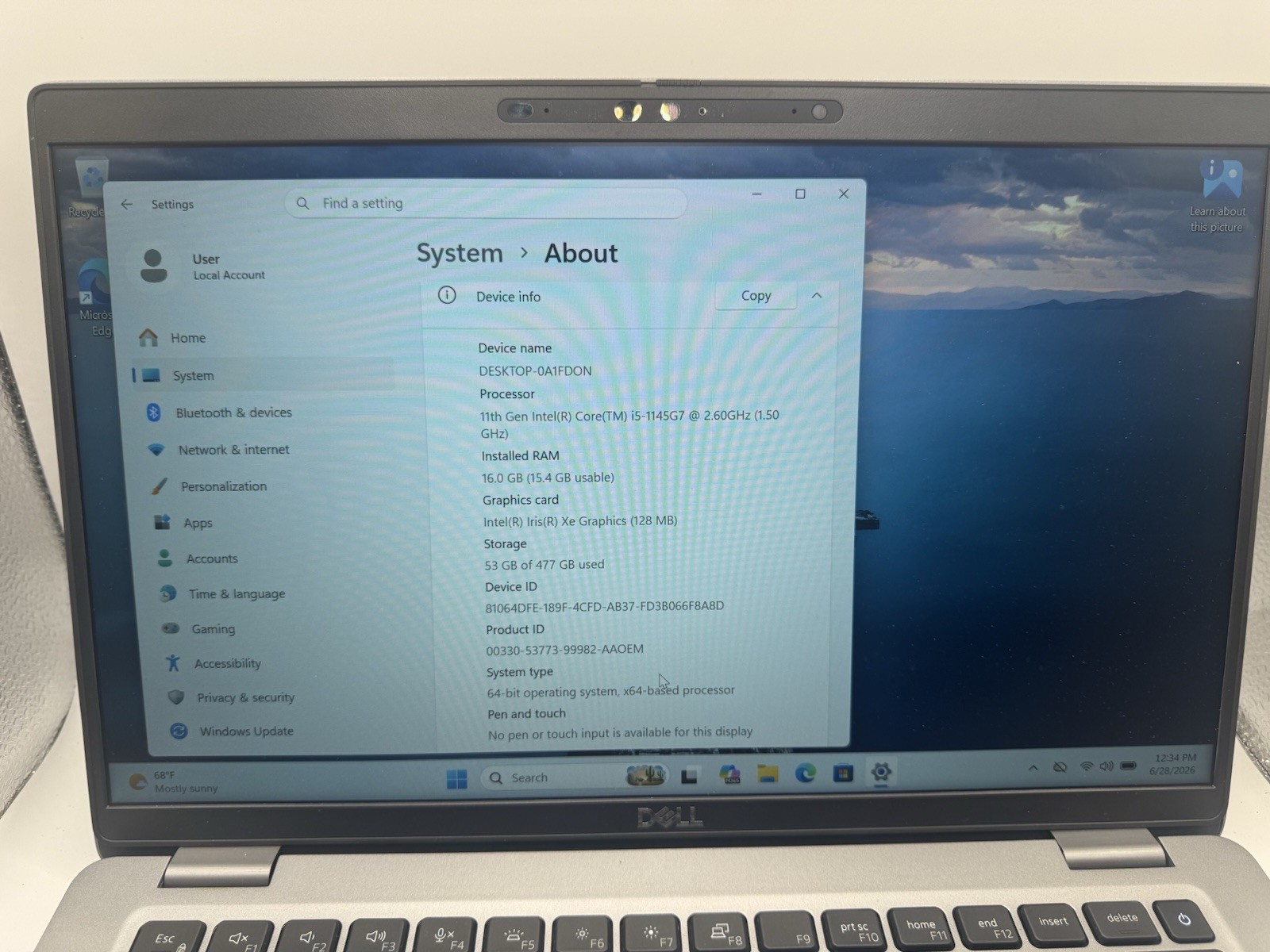 Dell Latitude 5420 | Core i5 | 512GB SSD | 16GB Ram | Win 11 Pro