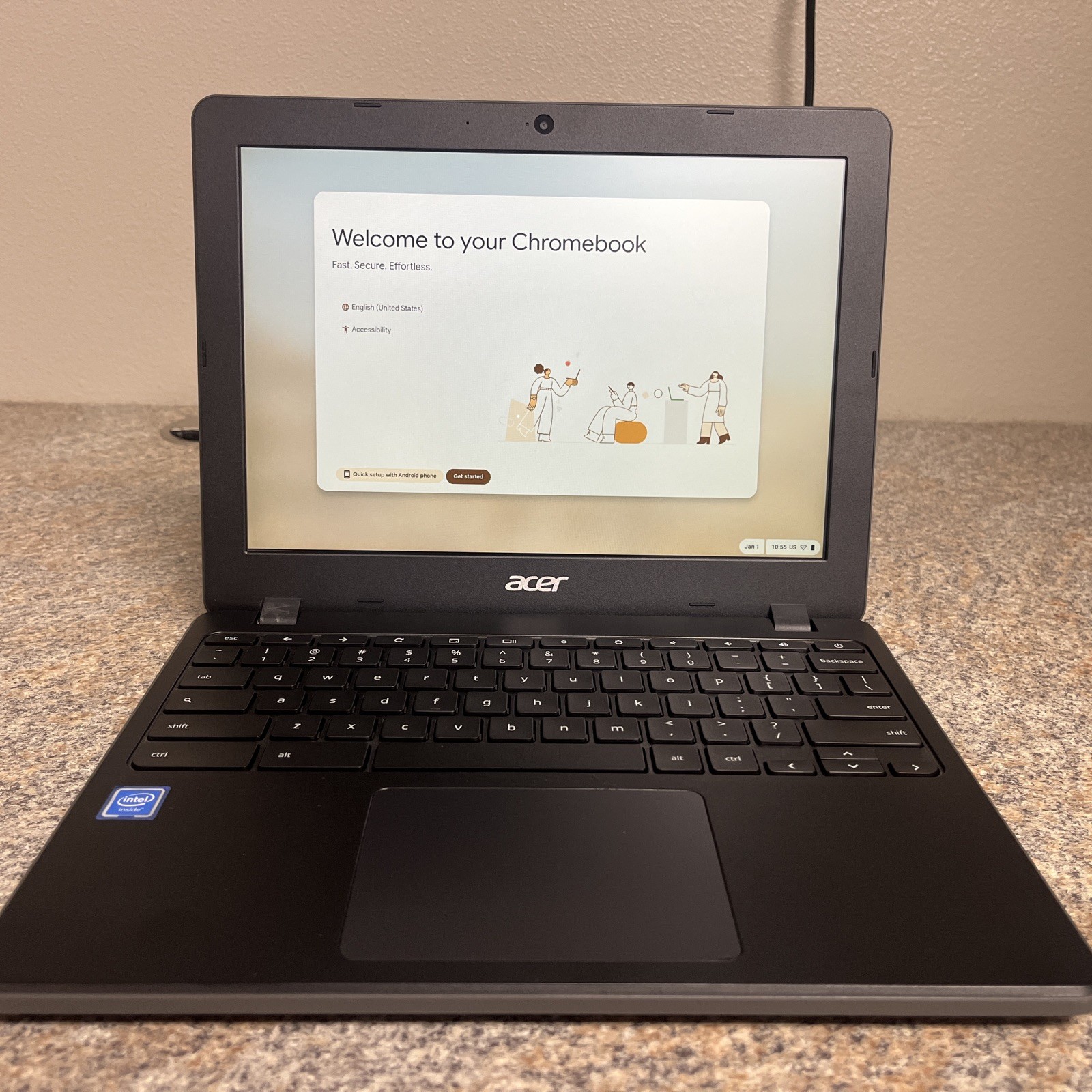 Acer C871-C85K 12″ Intel 5205U 4GB DDR4 32GB eMMC Chrome OS Chromebook