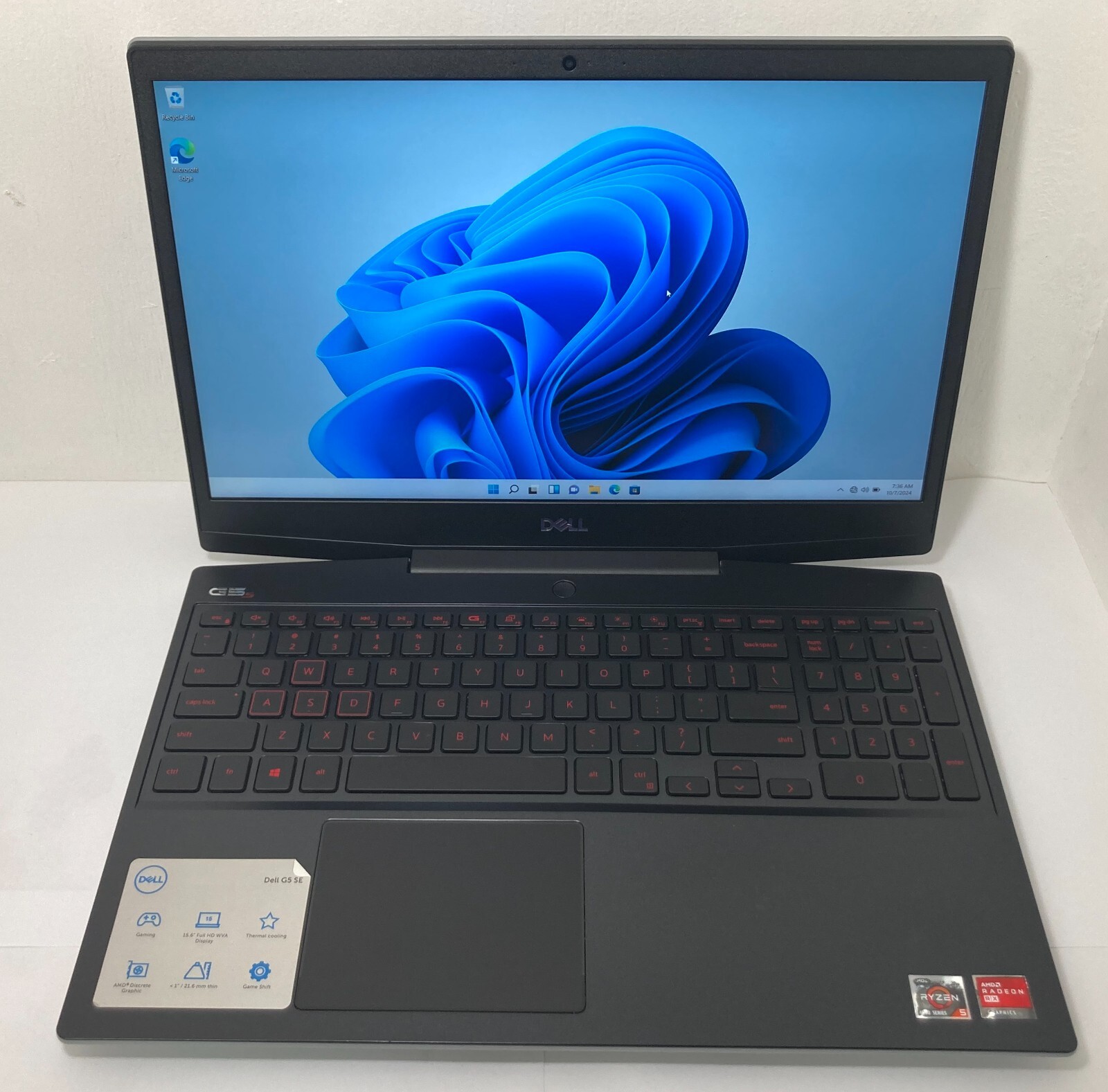 Dell G5 5505 SE 15.6 inch 256GB , AMD Ryzen 5, 3.00 GHz, 8GB) Notebook/Laptop