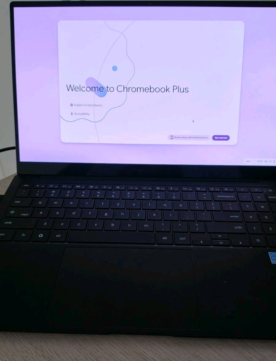 Samsung Galaxy Chromebook Plus 15.6″ (256GB, Intel Core 3, 8GB) – Neptune Blue