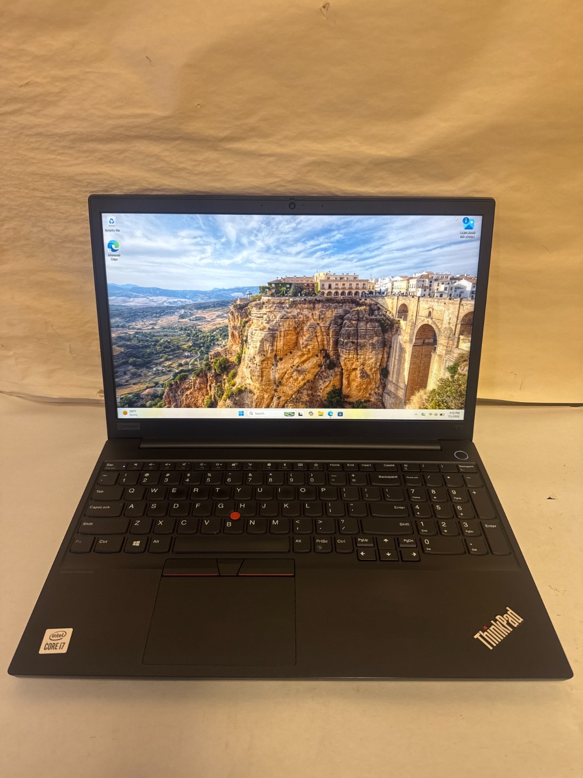 Lenovo Thinkpad E15 i7-10510U 1.8Ghz 16GB RAM 256GB NVMe Win11P