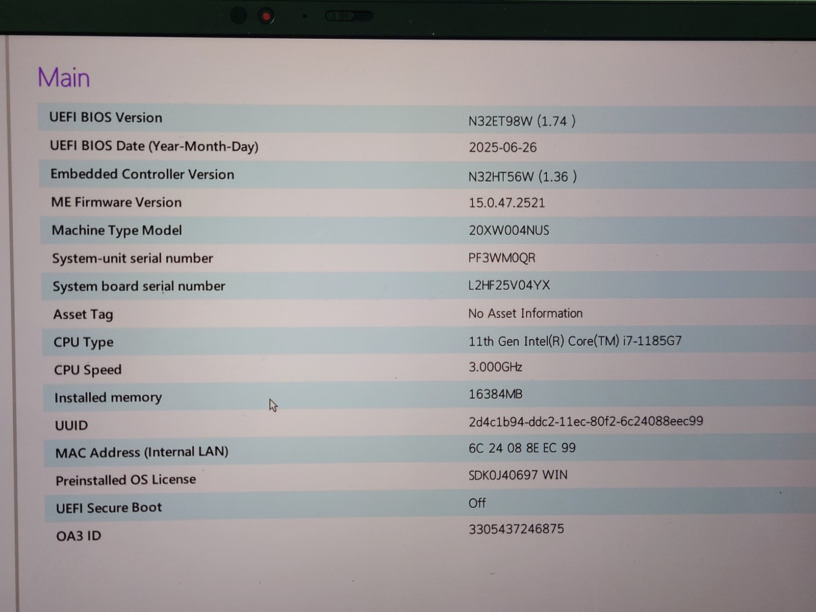 Lenovo X1 Carbon 9th Gen 14″ WUXGA i7-1185G7 16GB RAM 512GB SSD No OS