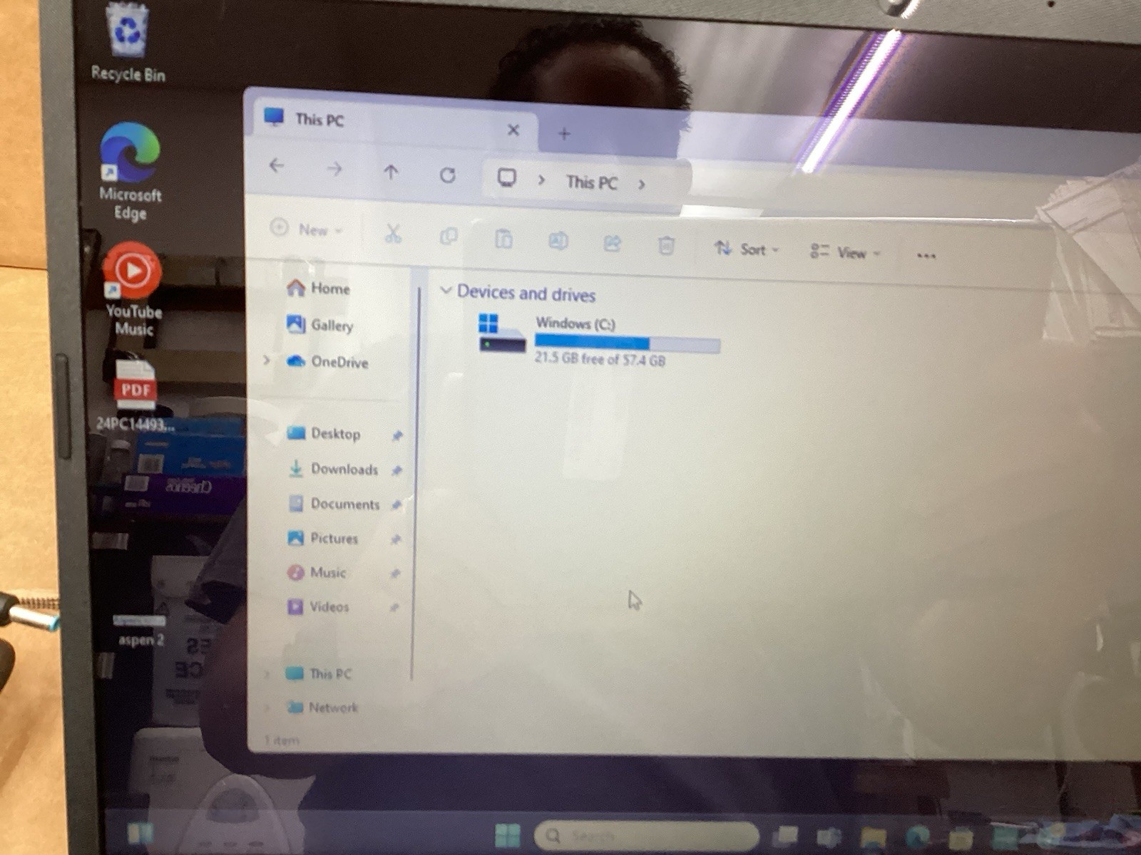 HP 14-dq0080nr 14in Laptop Intel N4120 4gb MEM 64gb eMMC Win11 Touch Screen
