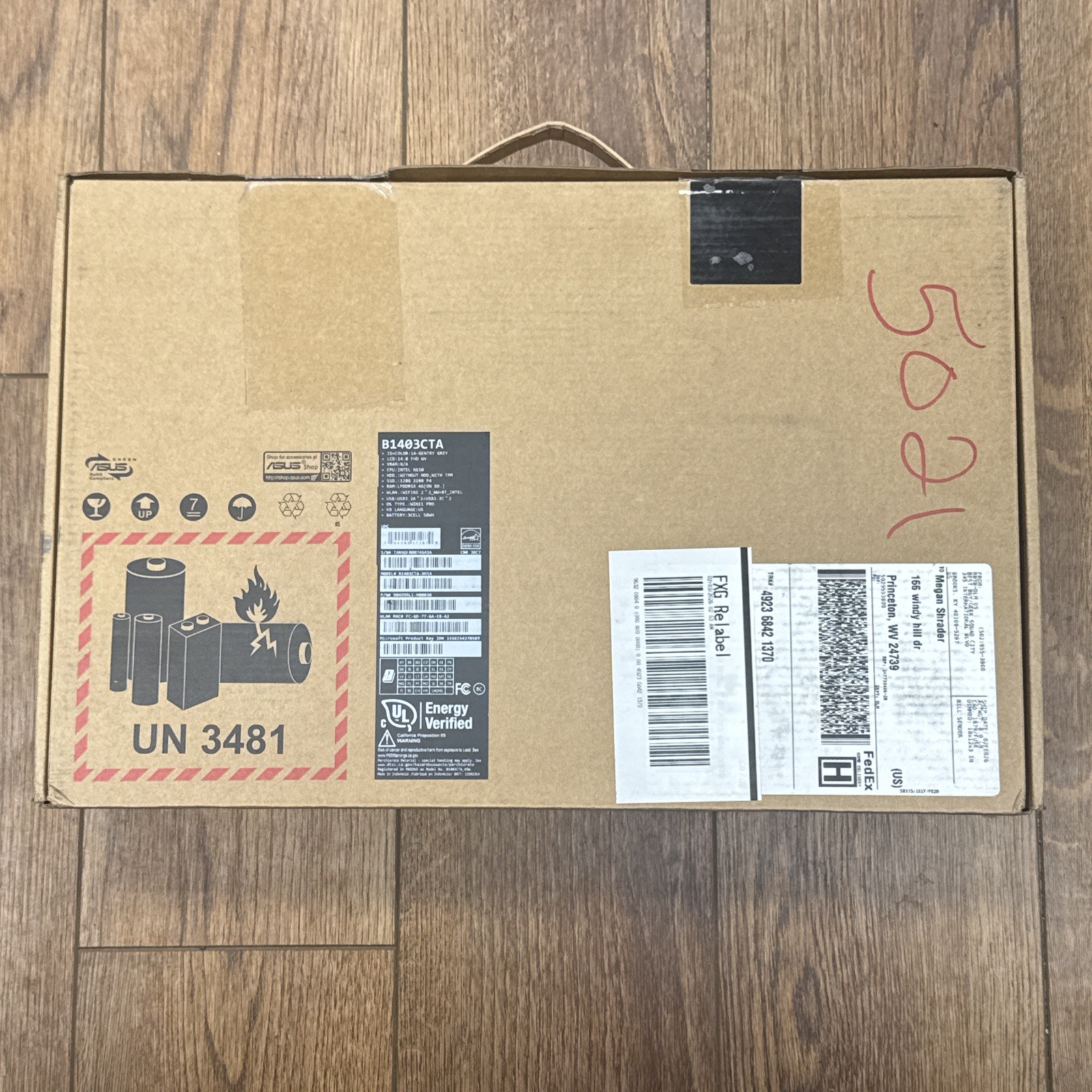 Asus ExpertBook B1 14″ Intel N-Series N150(4 Core) 4GB RAM – 128GB SSD,Win-11Pro