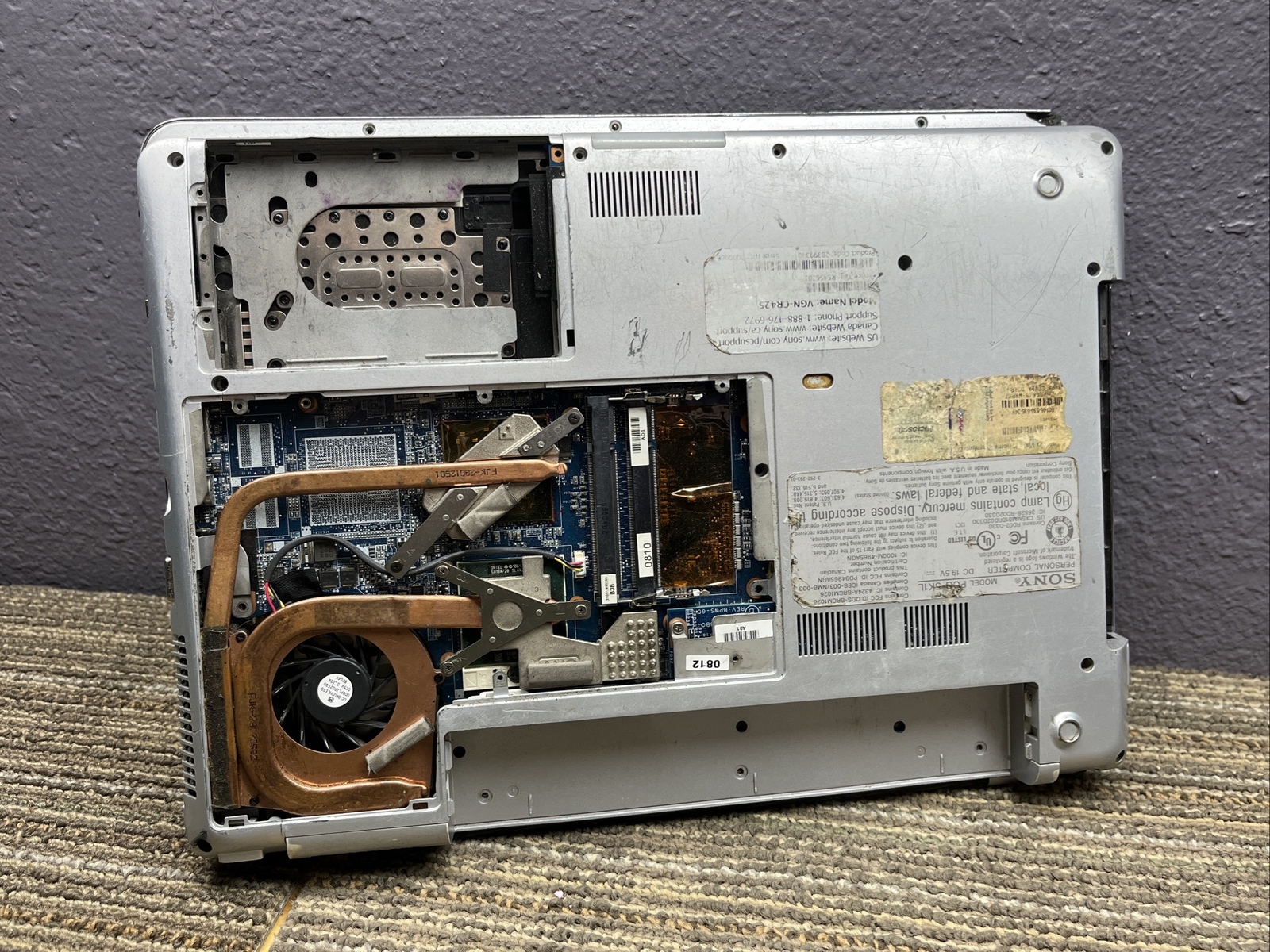 Sony VAIO PCG-5K1L 15″ (AS IS) Intel Centrino – 8907
