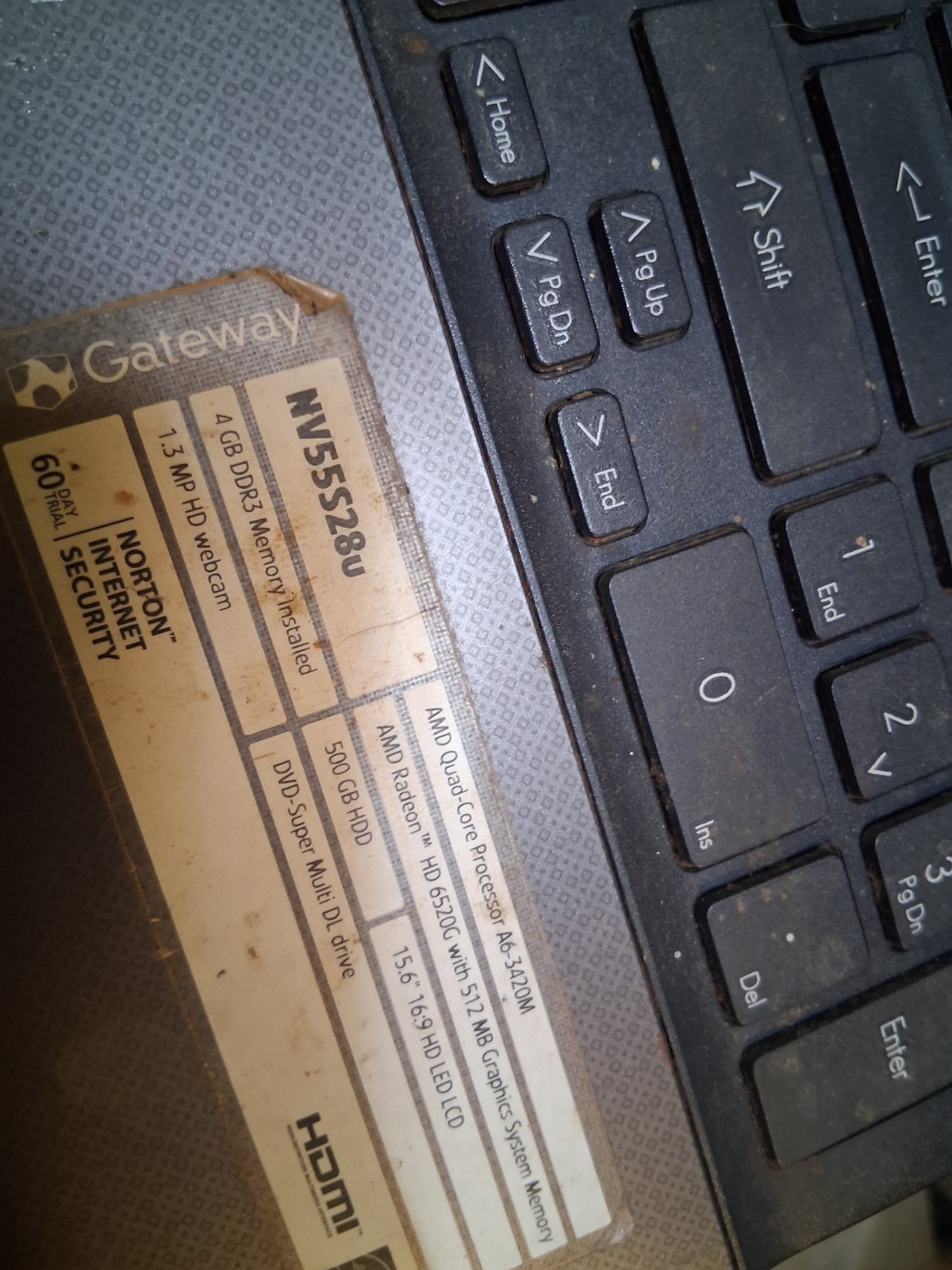 2 Computers Gateway 15.6” P5WS0 Laptop Intel & Dell Inspiron 1300 READ