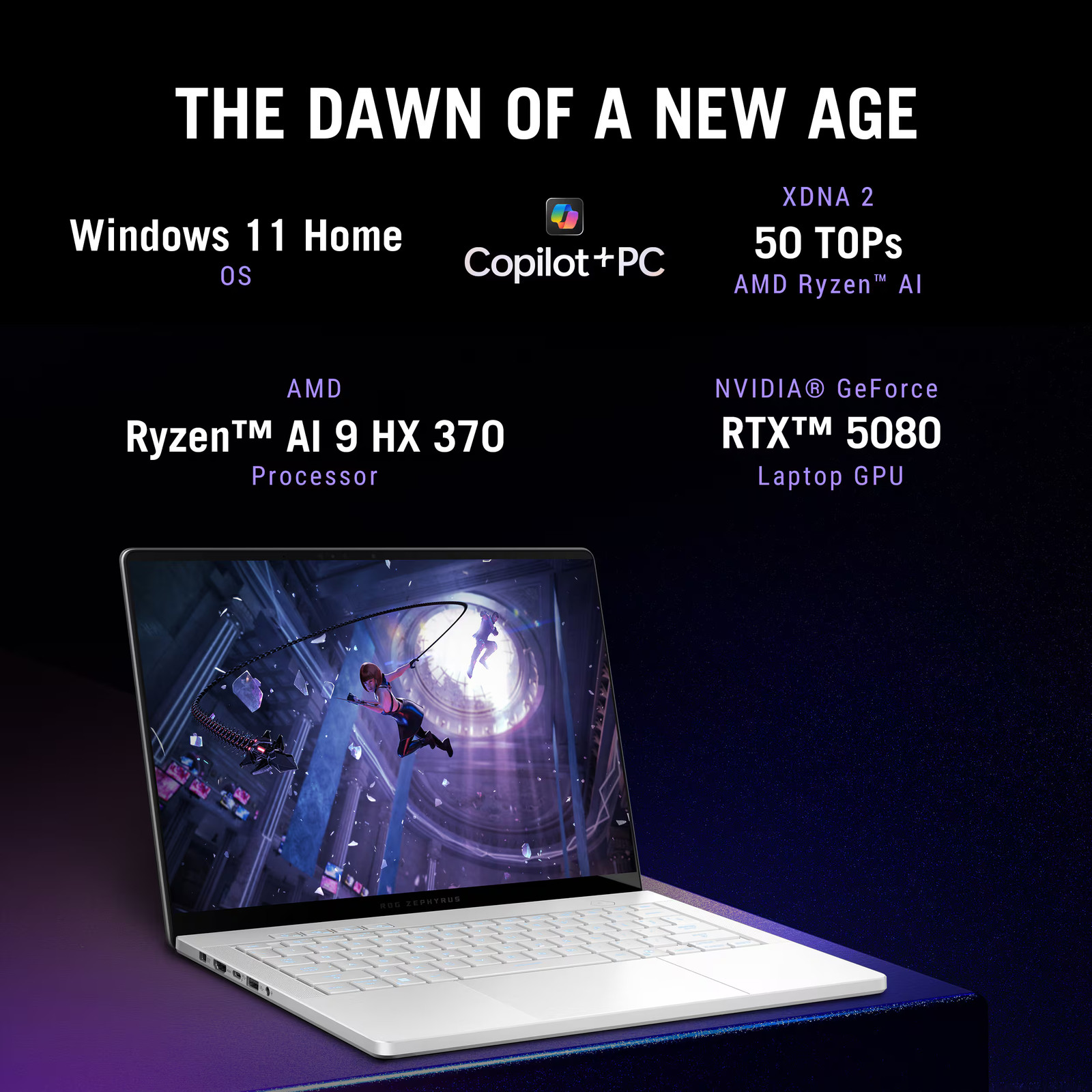 ASUS – ROG Zephyrus G14 14″ 3K OLED 120Hz Gaming Laptop – Copilot+ PC – AMD R…